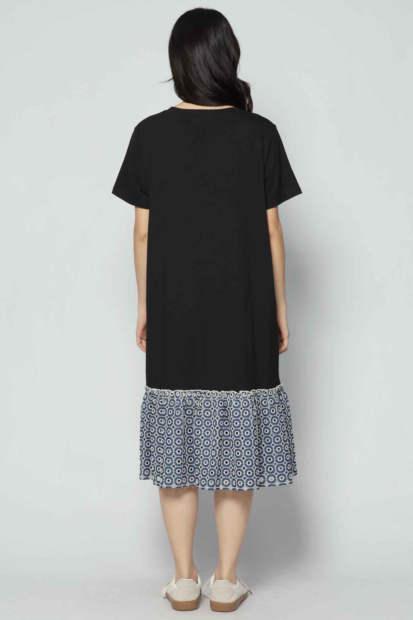 Robyn Dress in Denim Eyelet