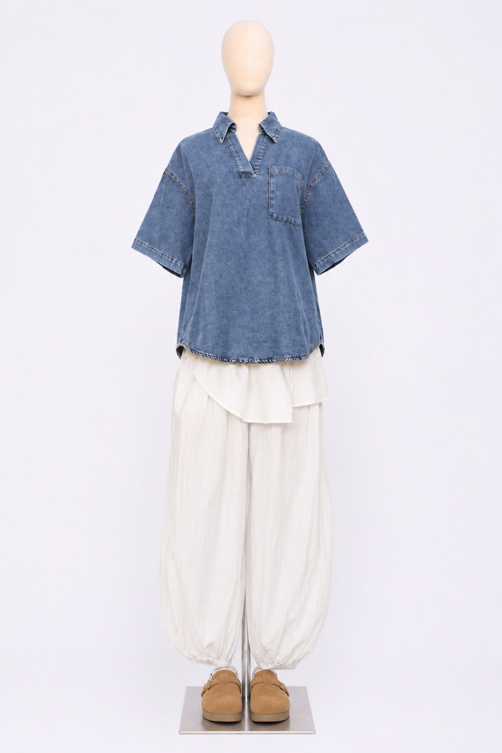 PO - Sabine Denim Top