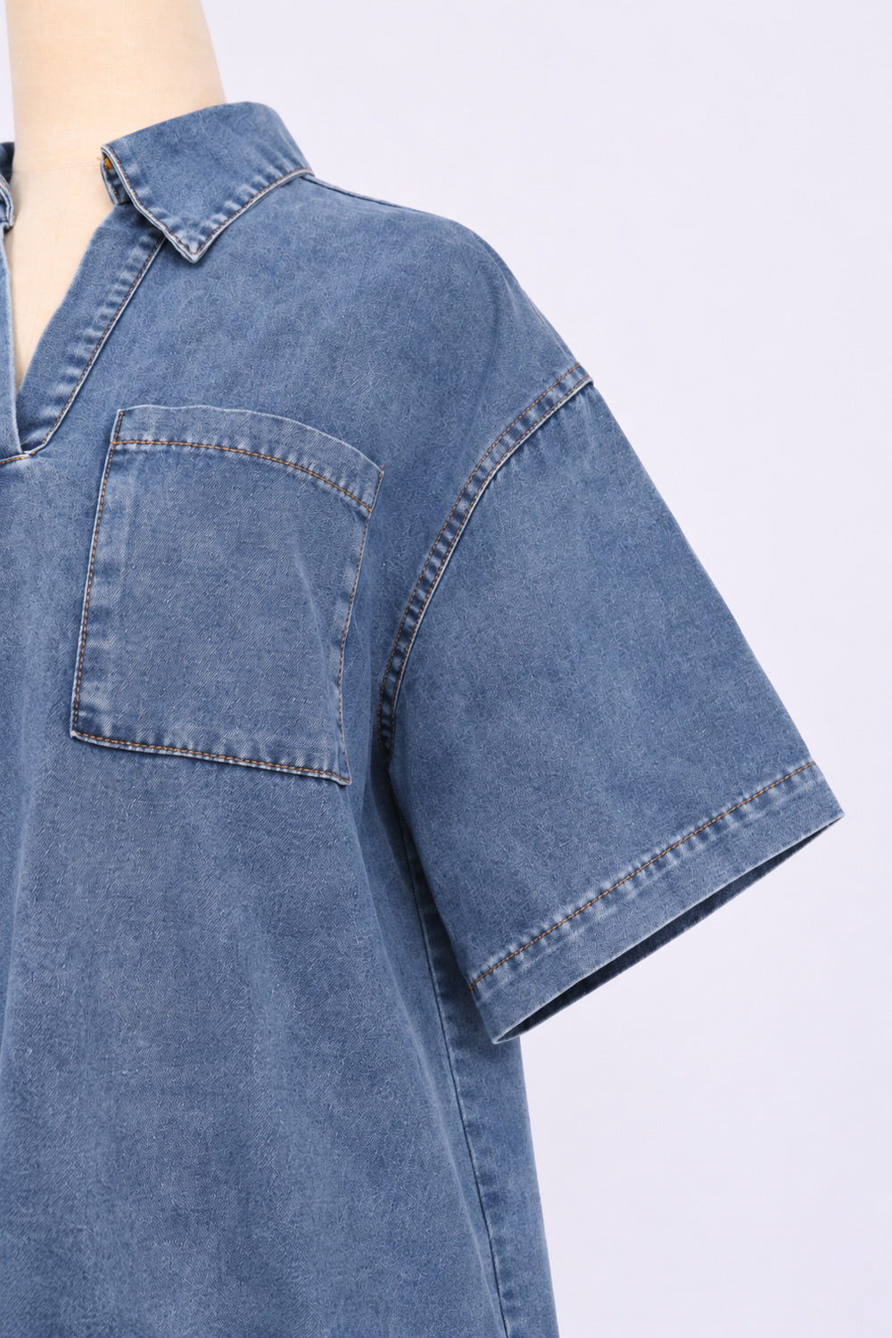 PO - Sabine Denim Top