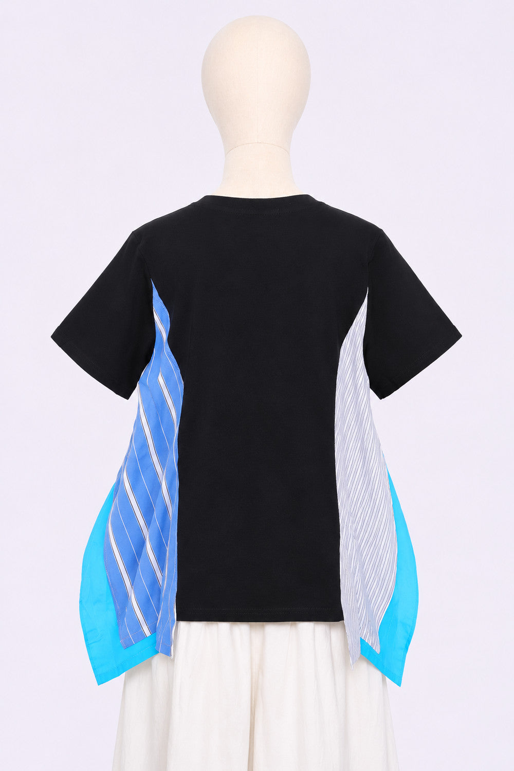 PO - Saki Pinstripes Top in Black