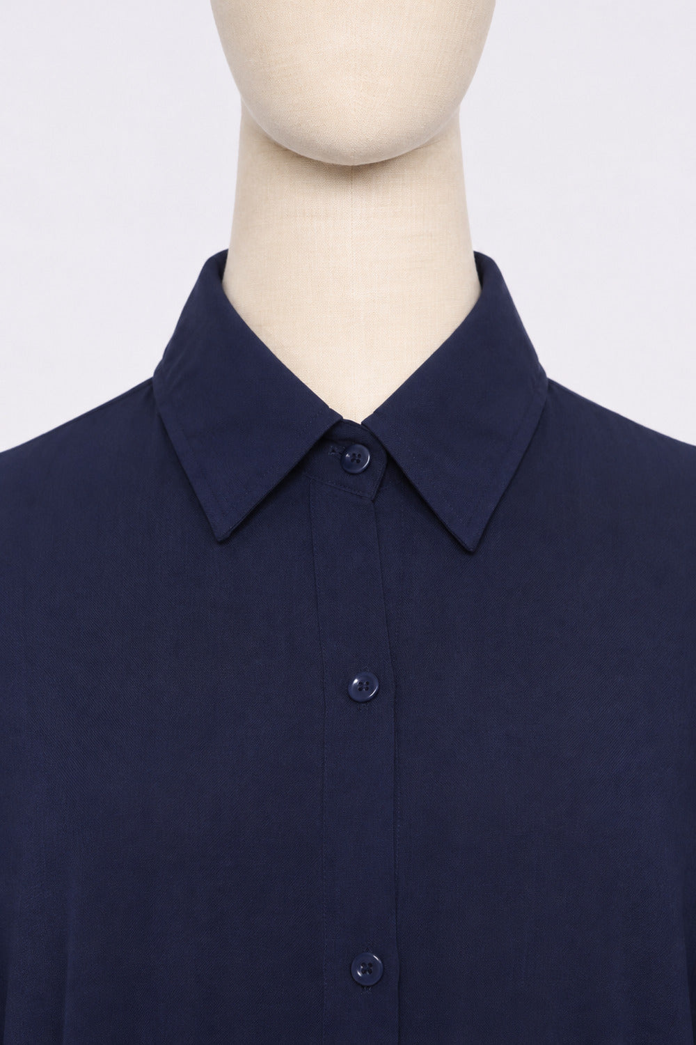 PO - Shanny Shirt Dress in Navy Blue
