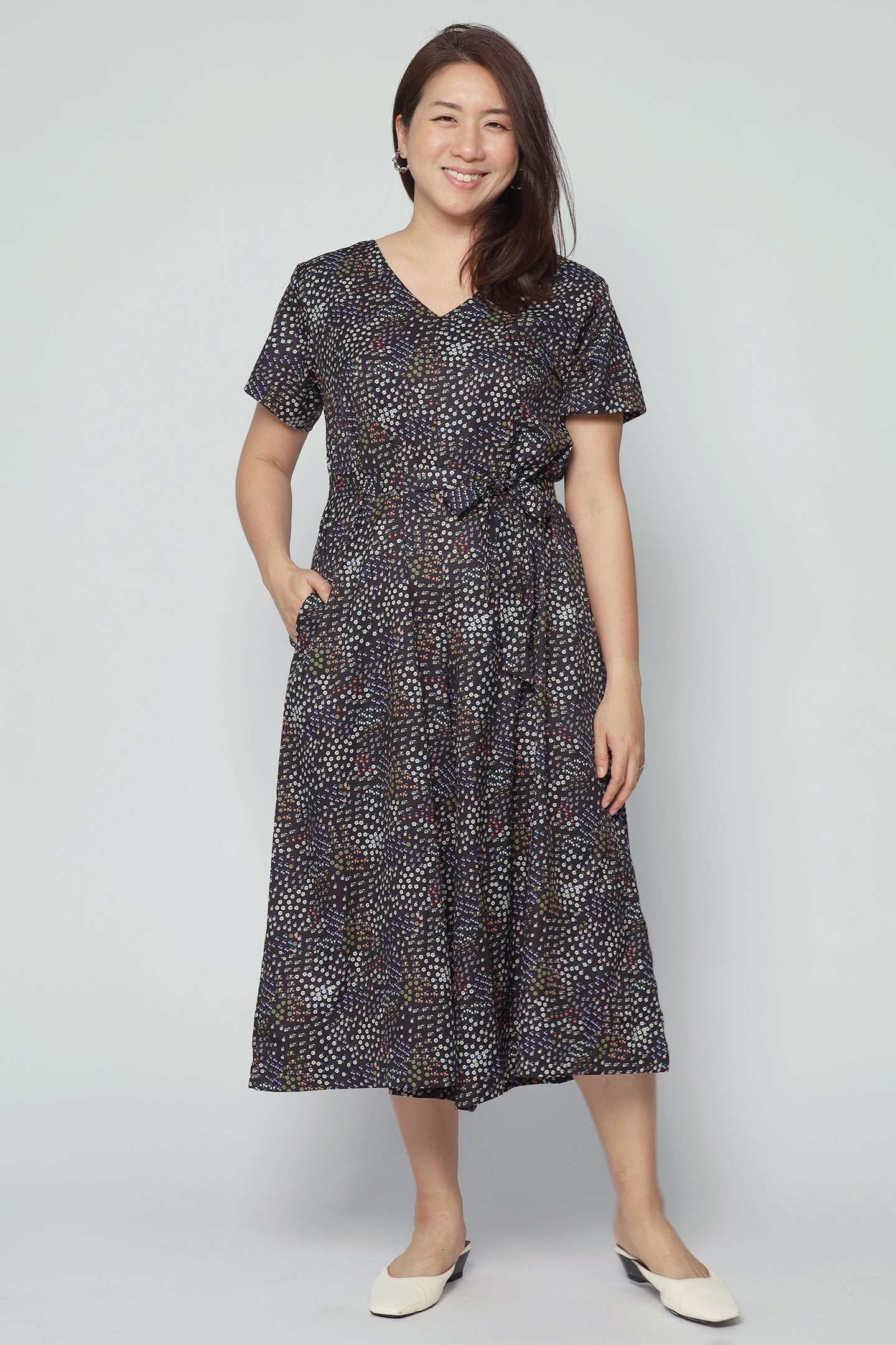 Shirokuro Jumpsuit in Tiny Florets