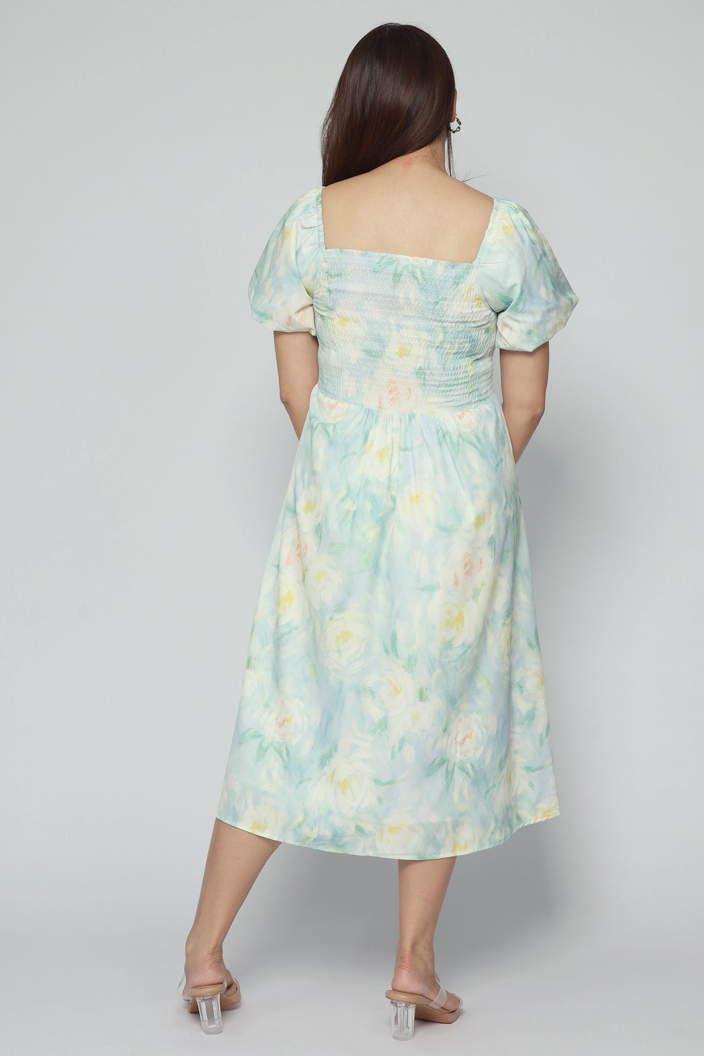 Sora Dress in Ivory Petal