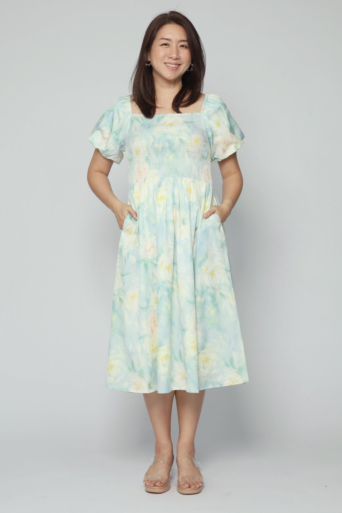 Sora Dress in Ivory Petal