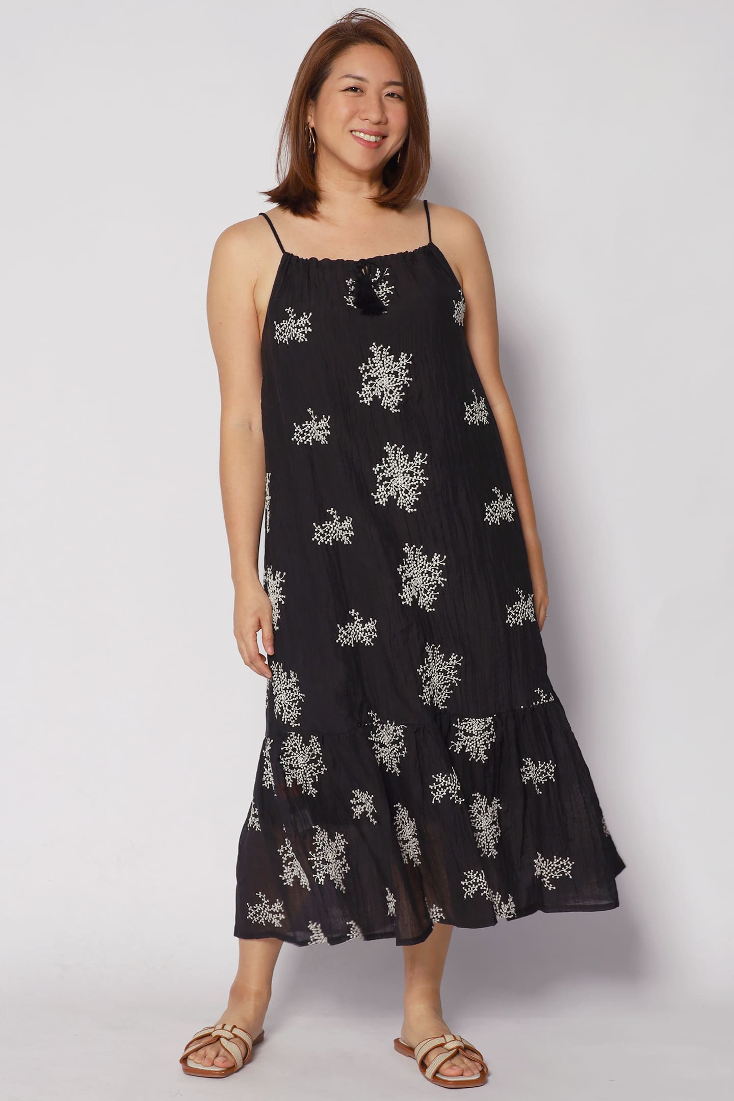 Samaria Floral Crochet Dress