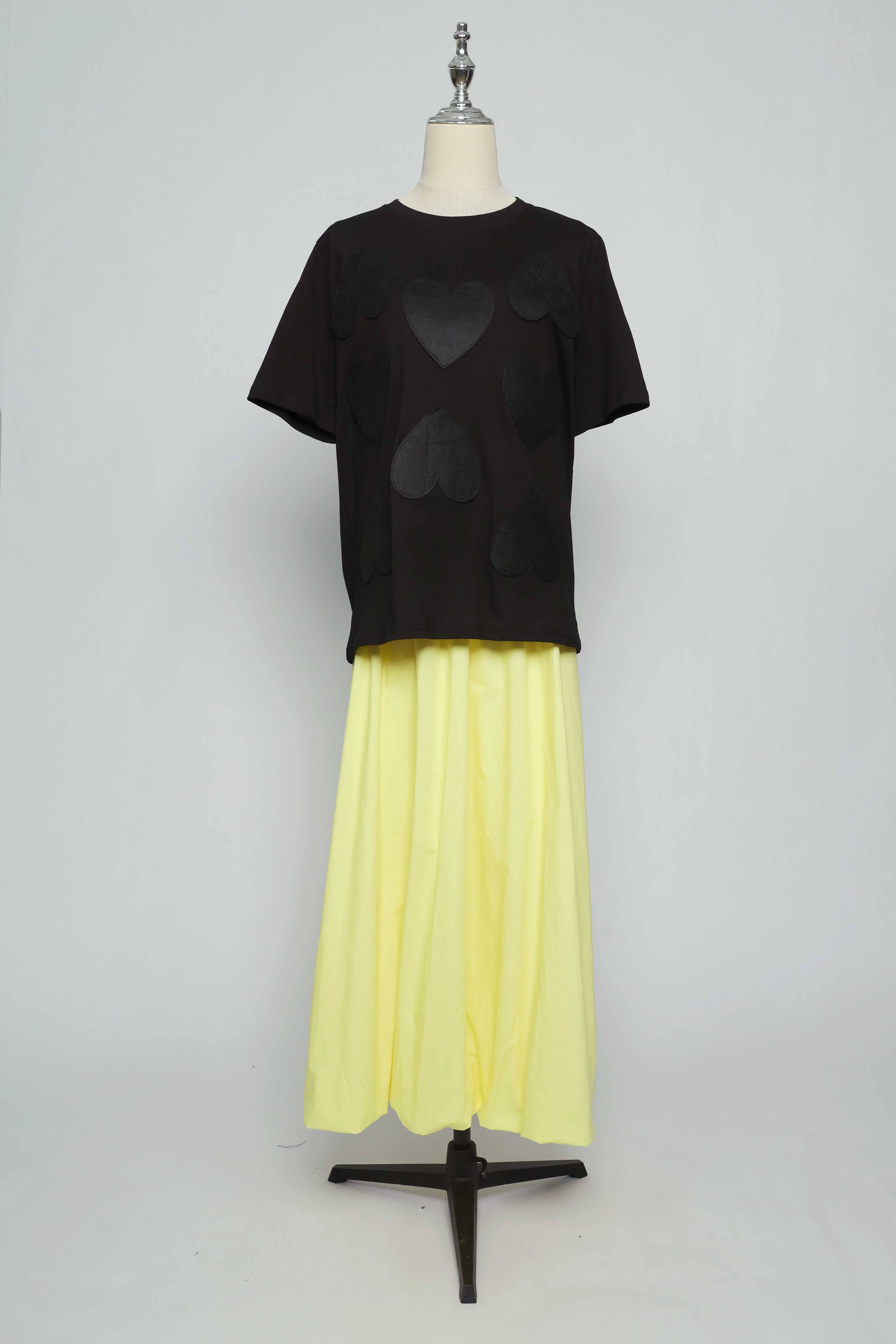 PO - Saranghae Hearts Top in Black