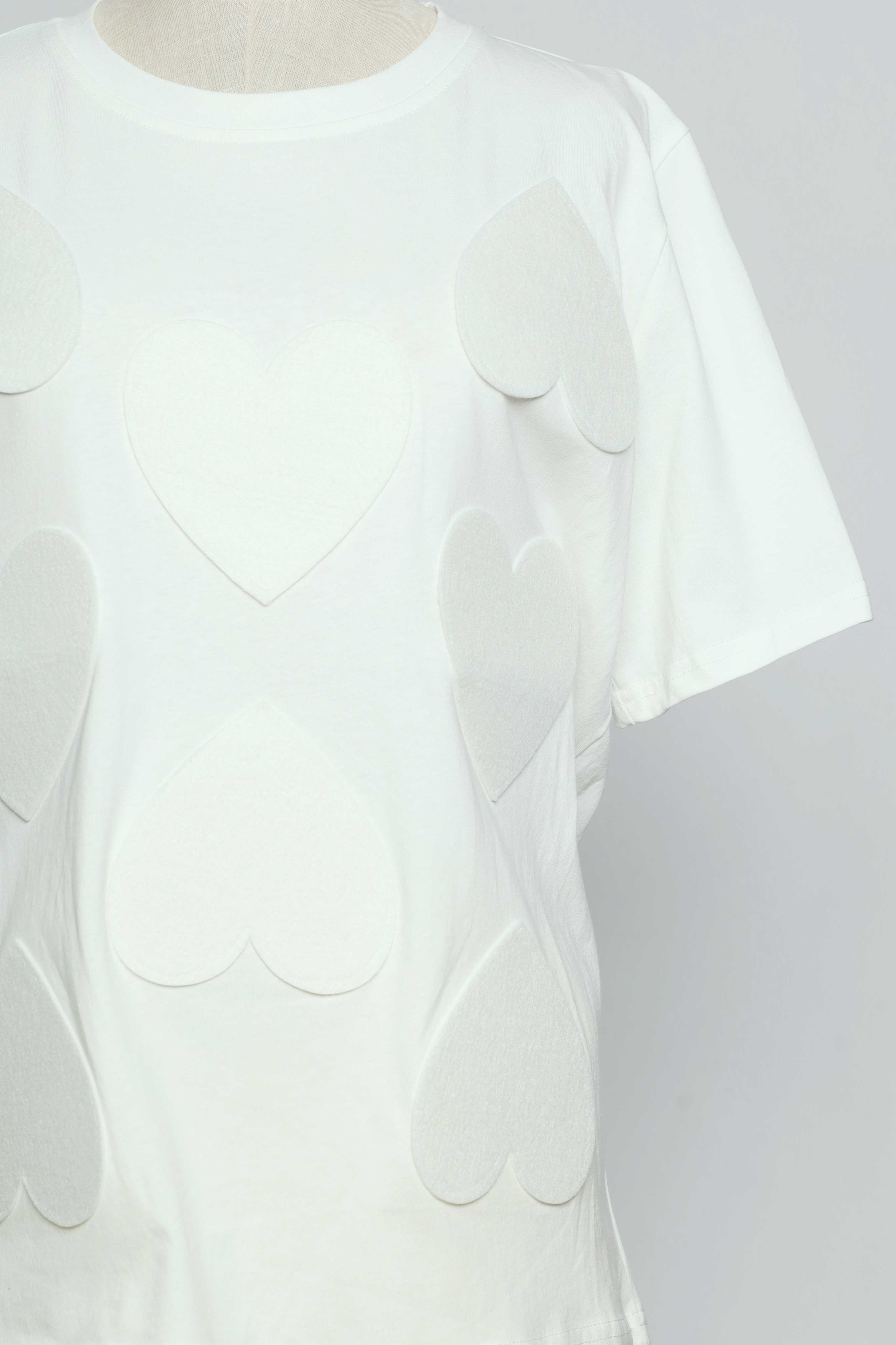 PO - Saranghae Hearts Top in White