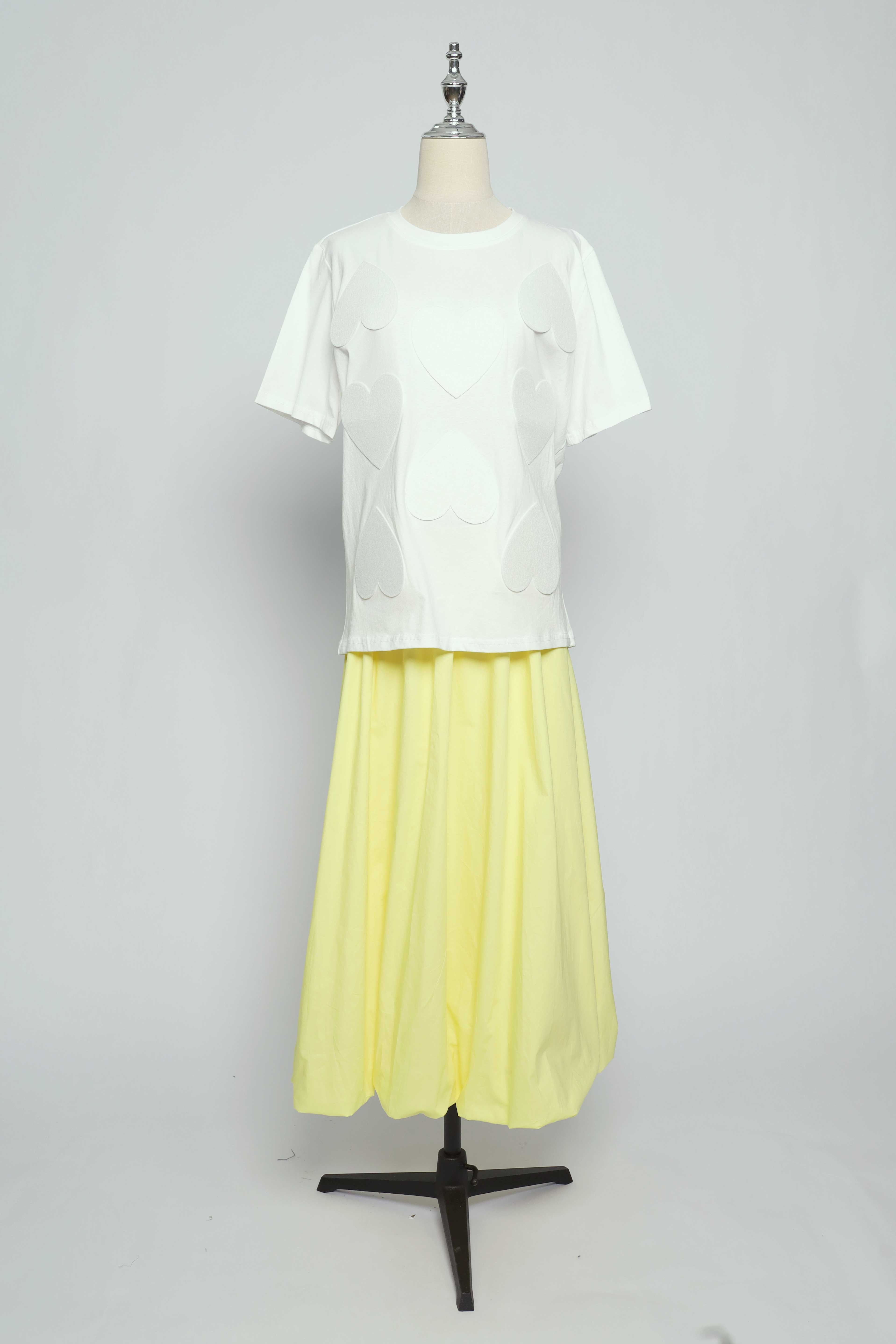 PO - Saranghae Hearts Top in White