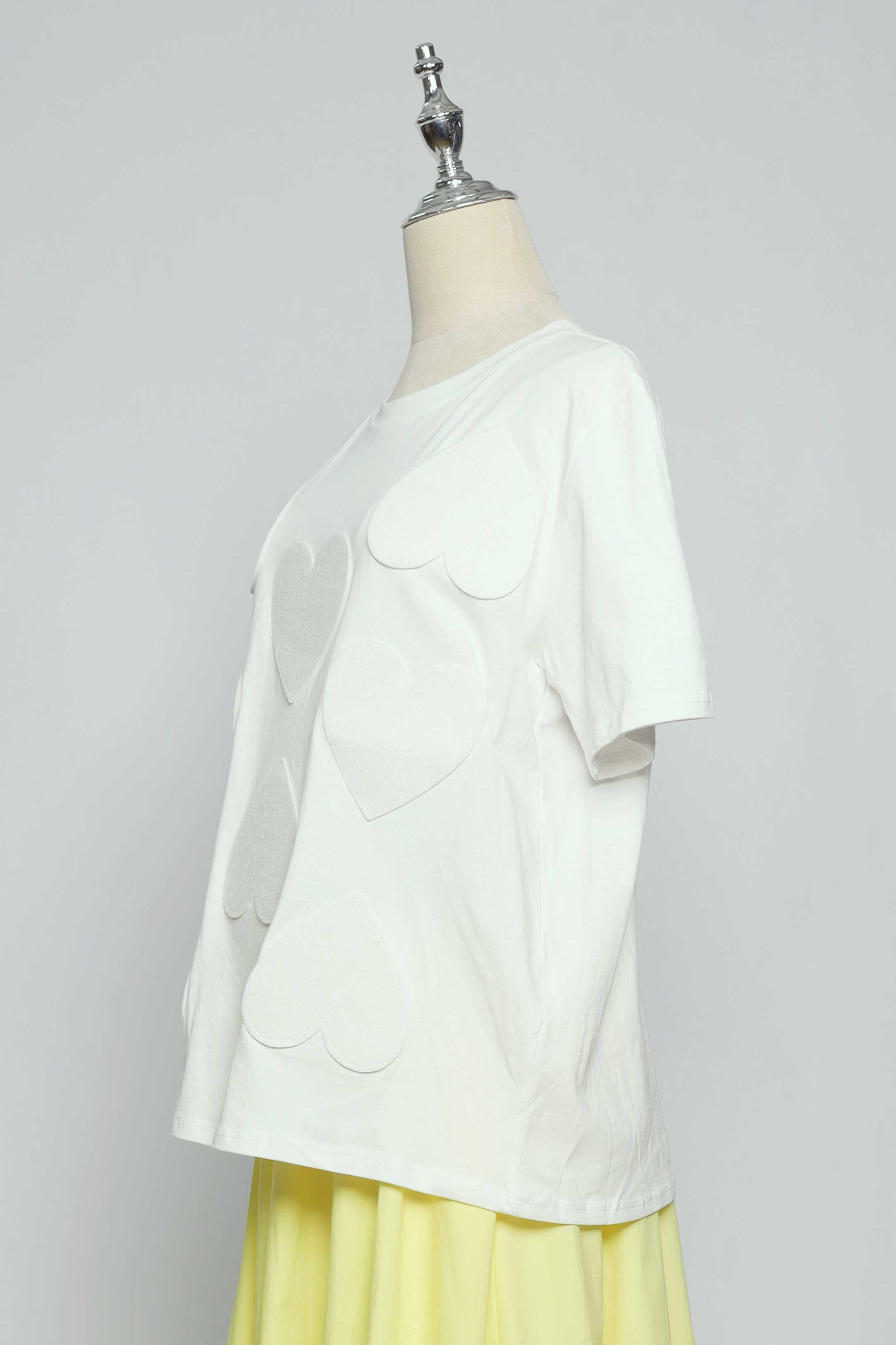 PO - Saranghae Hearts Top in White