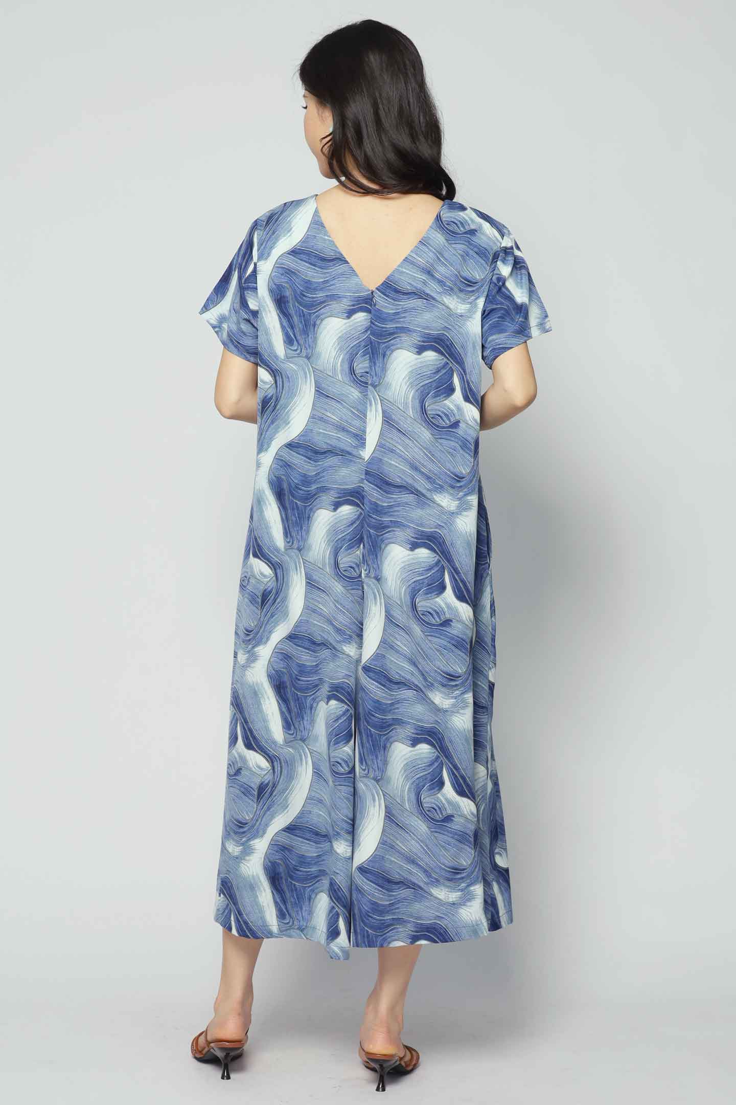 Shirokuro Jumpsuit in Blue Cove