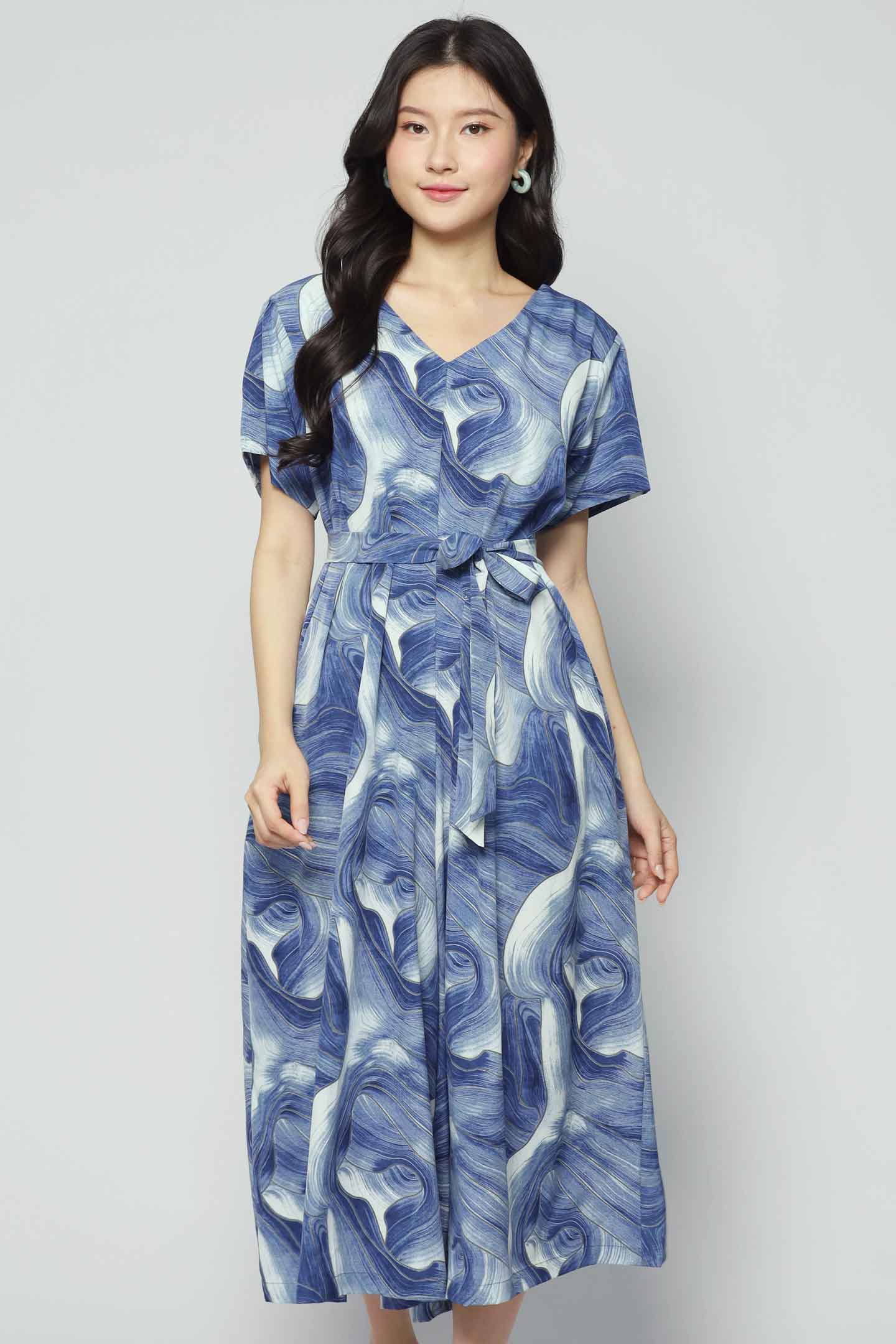 Shirokuro Jumpsuit in Blue Cove
