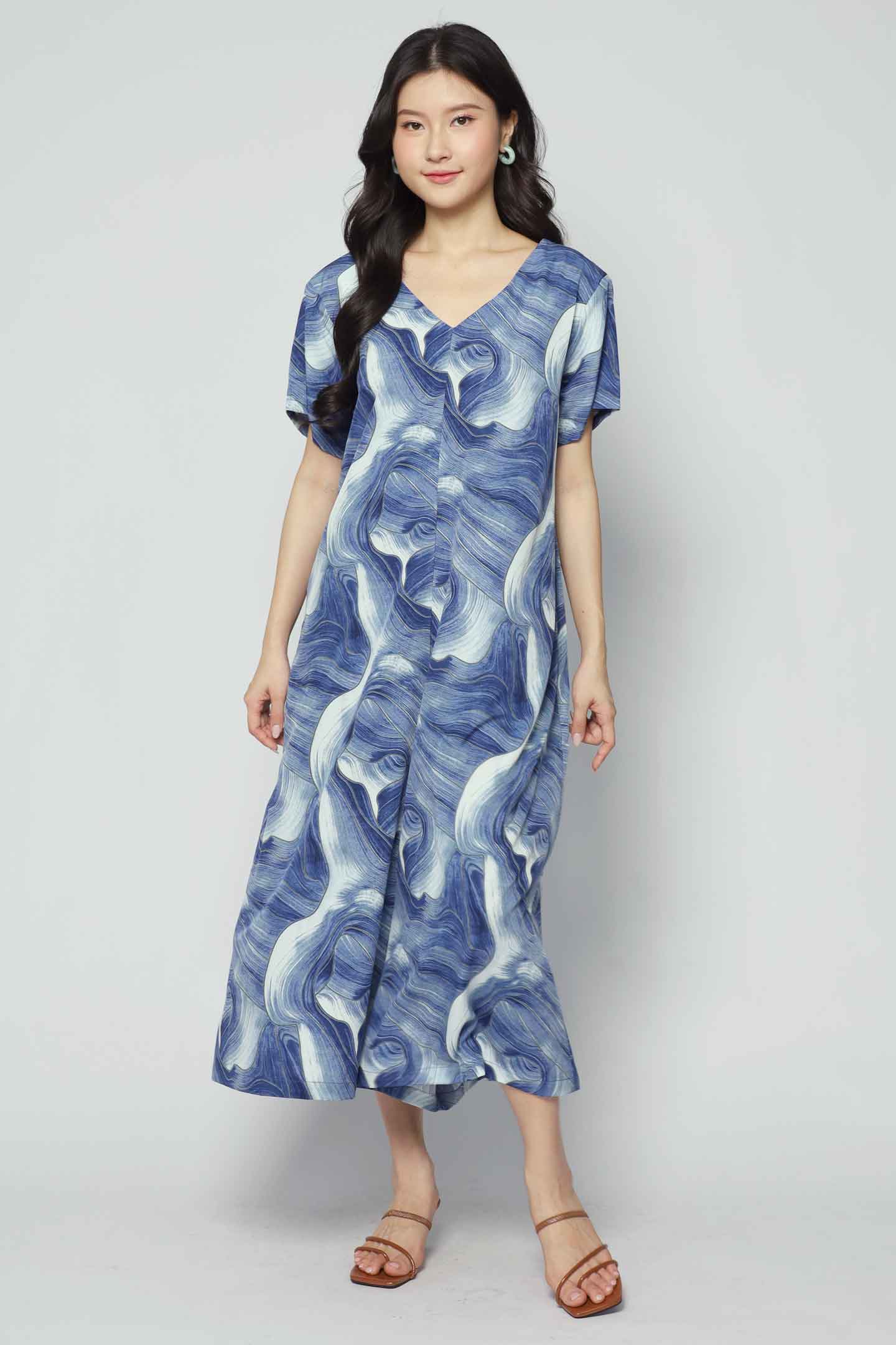 Shirokuro Jumpsuit in Blue Cove