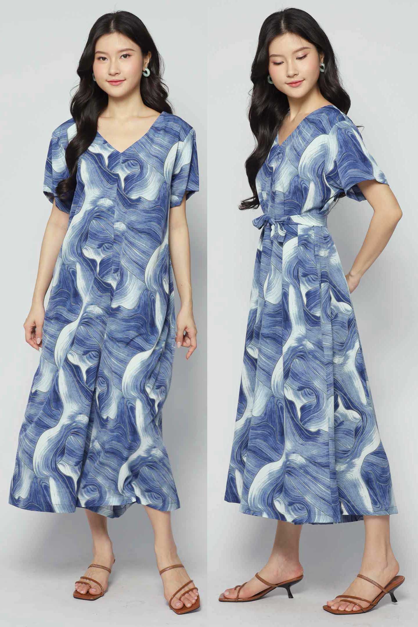 Shirokuro Jumpsuit in Blue Cove