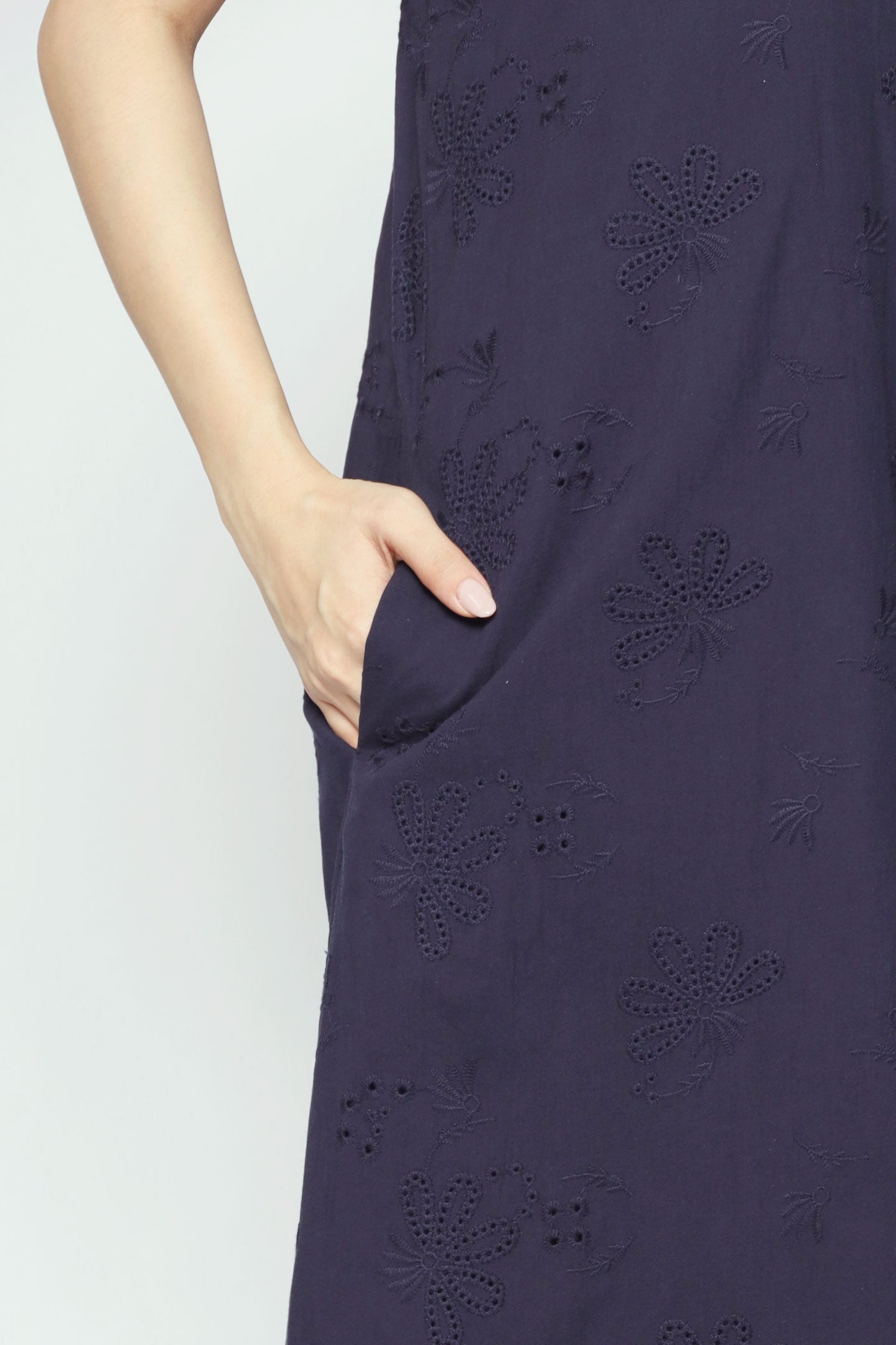 Shirokuro Jumpsuit in Blue Eyelet Dream