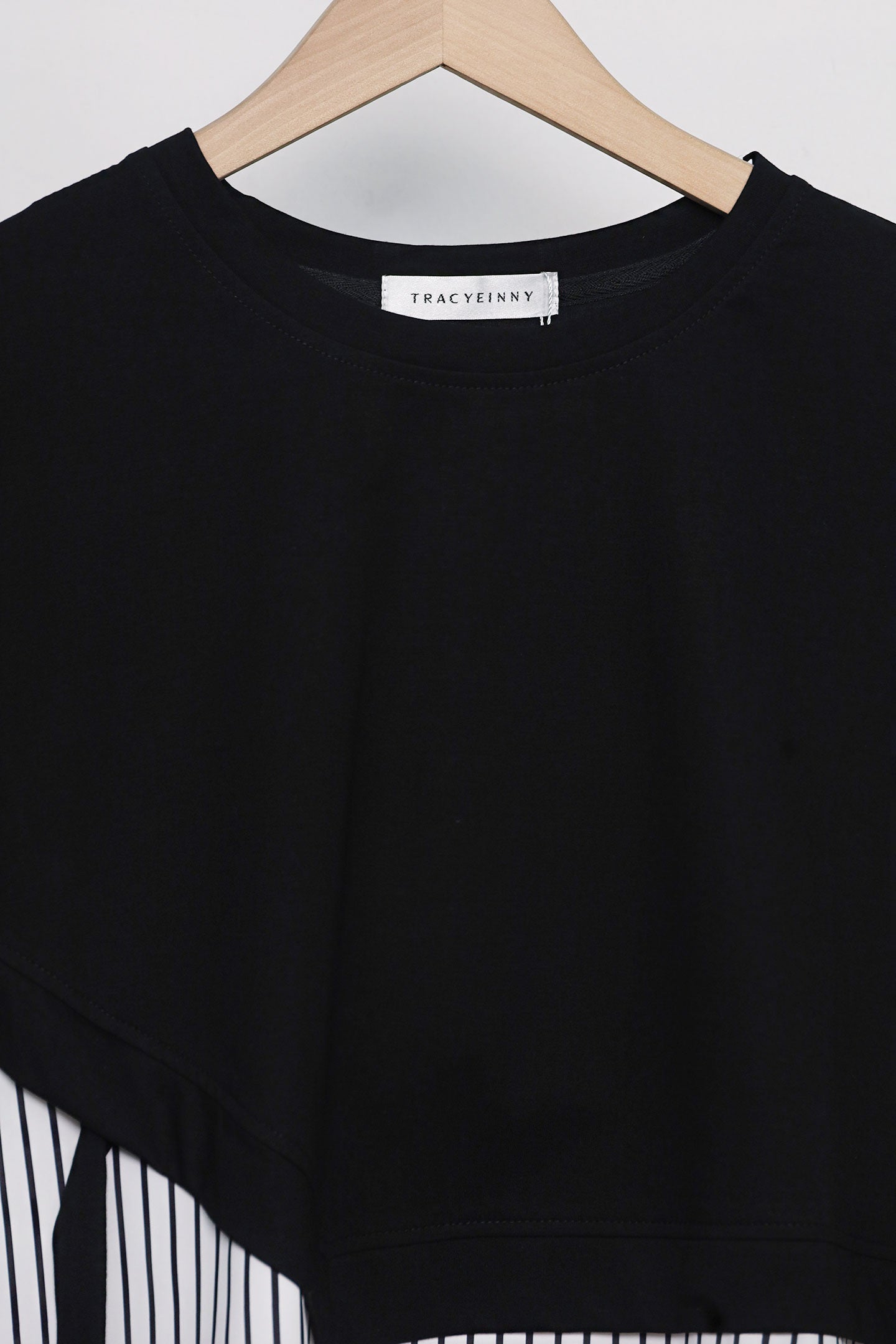 Easy by TE - Siglap Pinstripes Top in Black