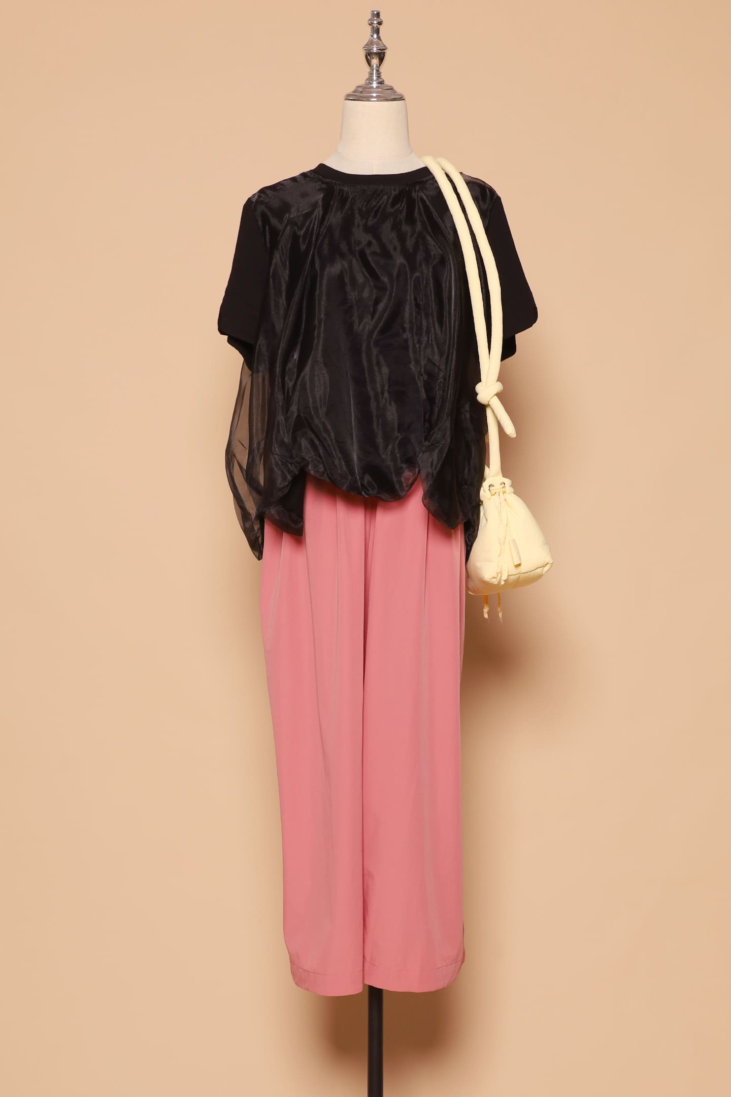 PO - Sisi Organza Top in Black