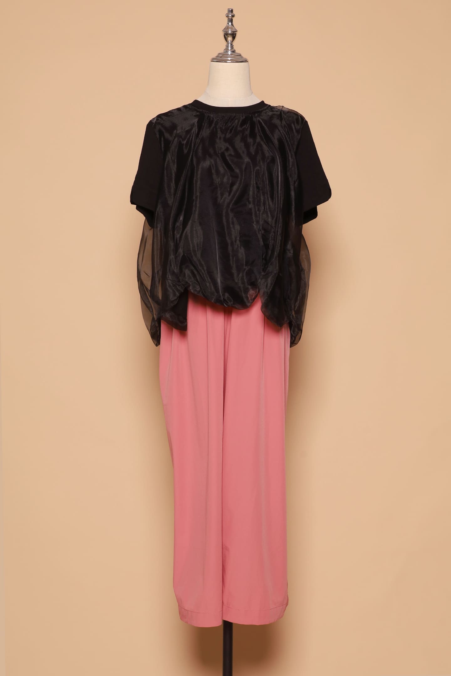 PO - Sisi Organza Top in Black