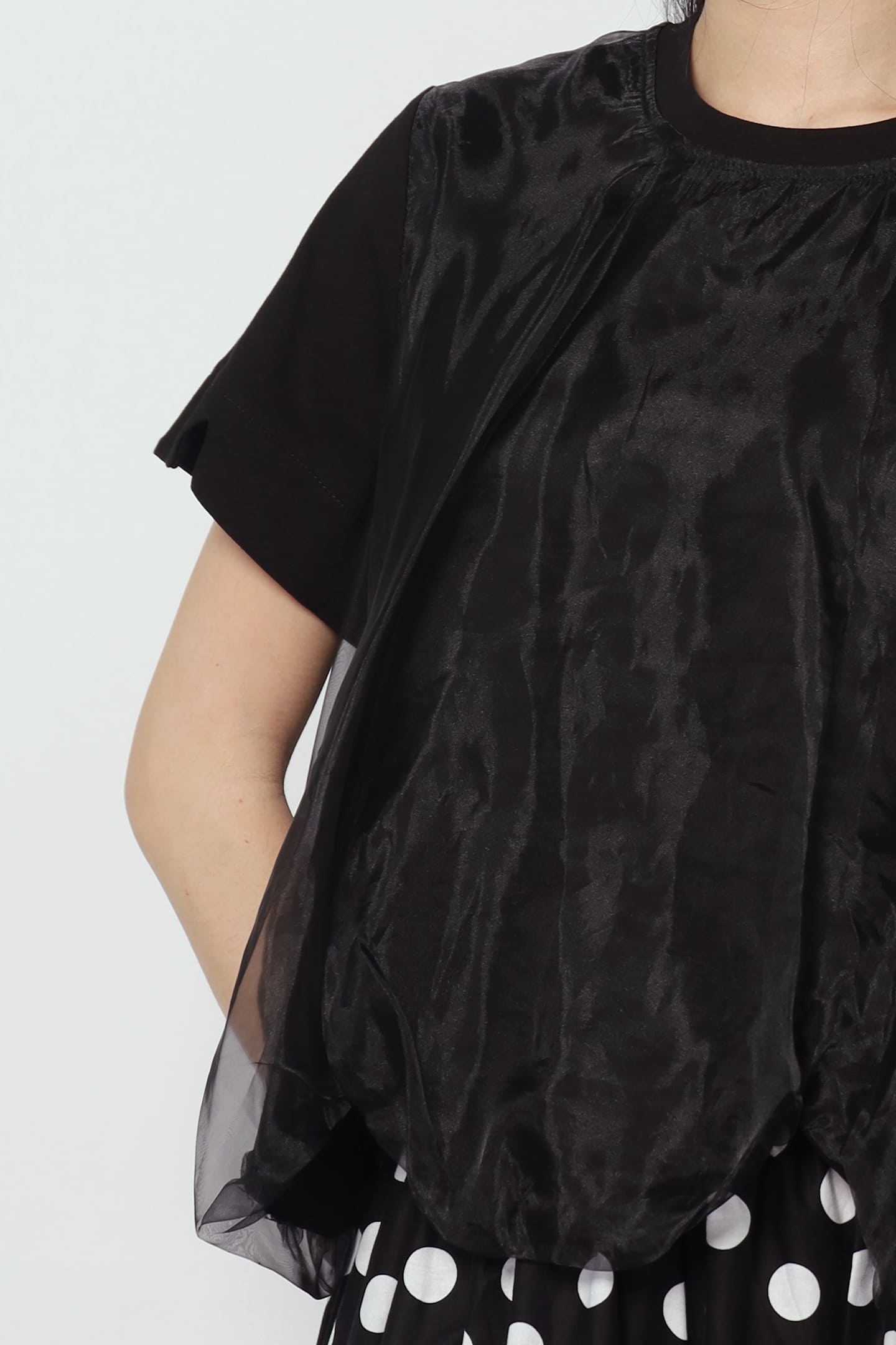 Backorders Sisi Organza Top in Black