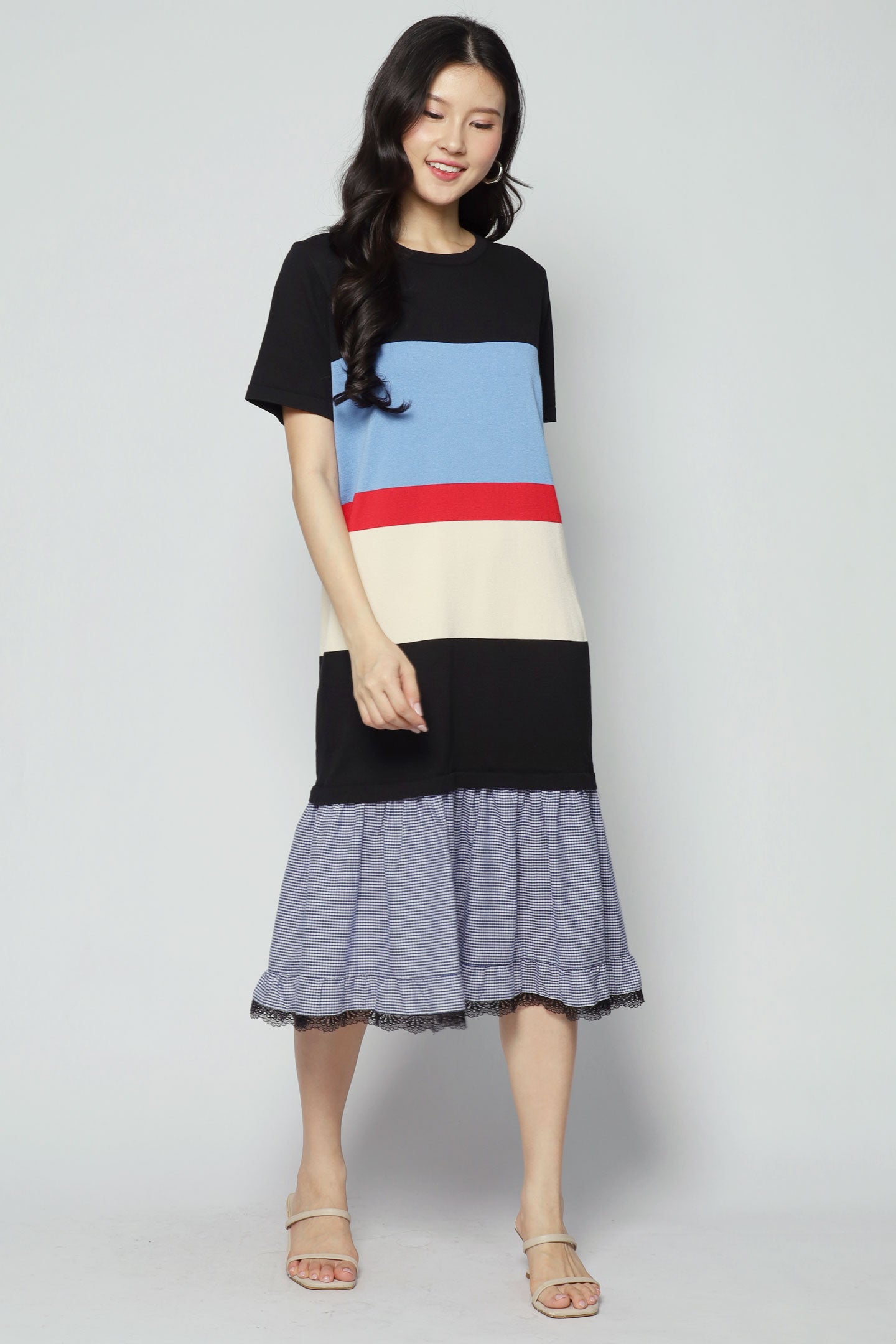 Backorder Sunday Knit Colourblock Dress