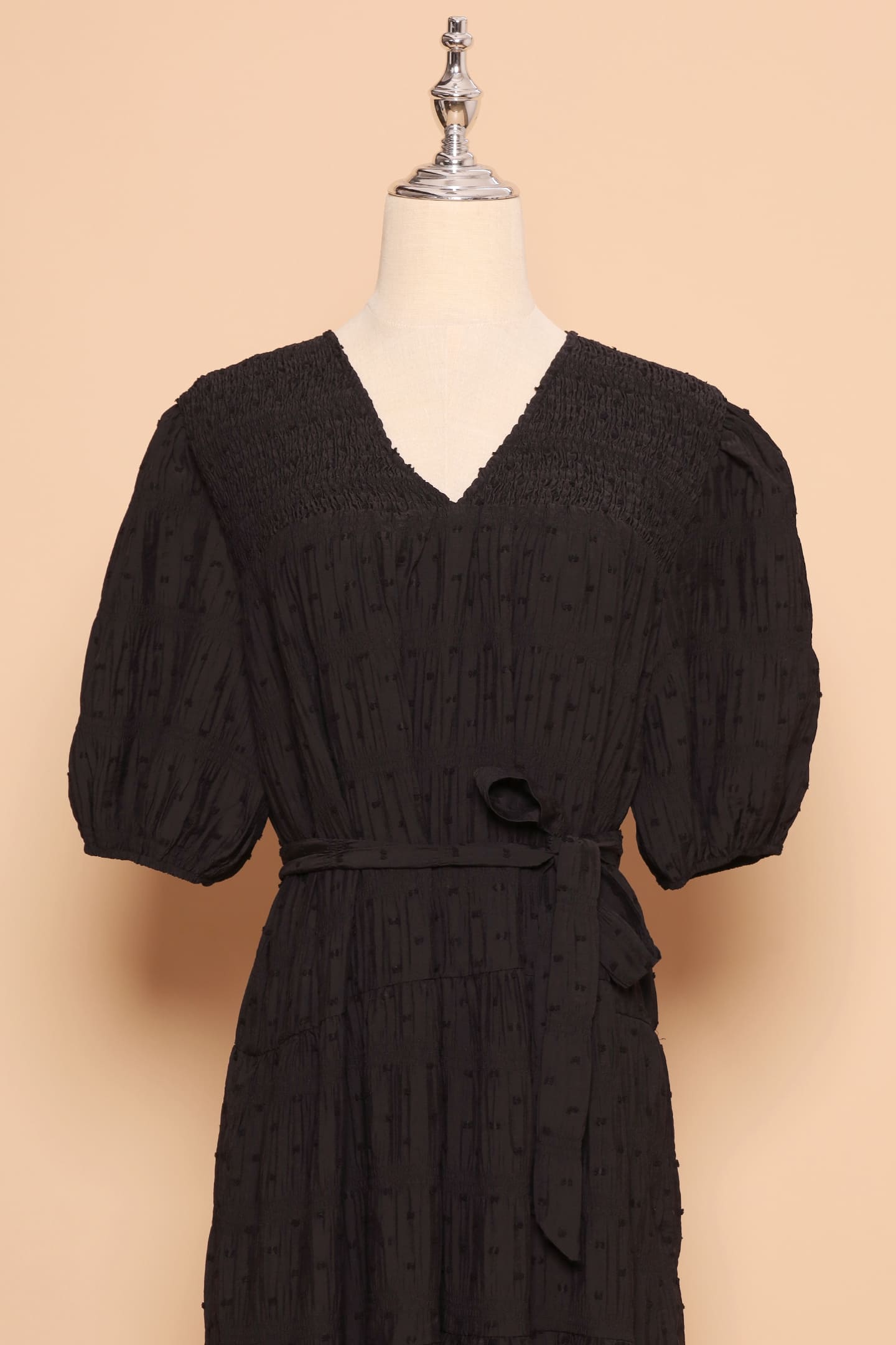 PO - Sydney Dress in Black Texture