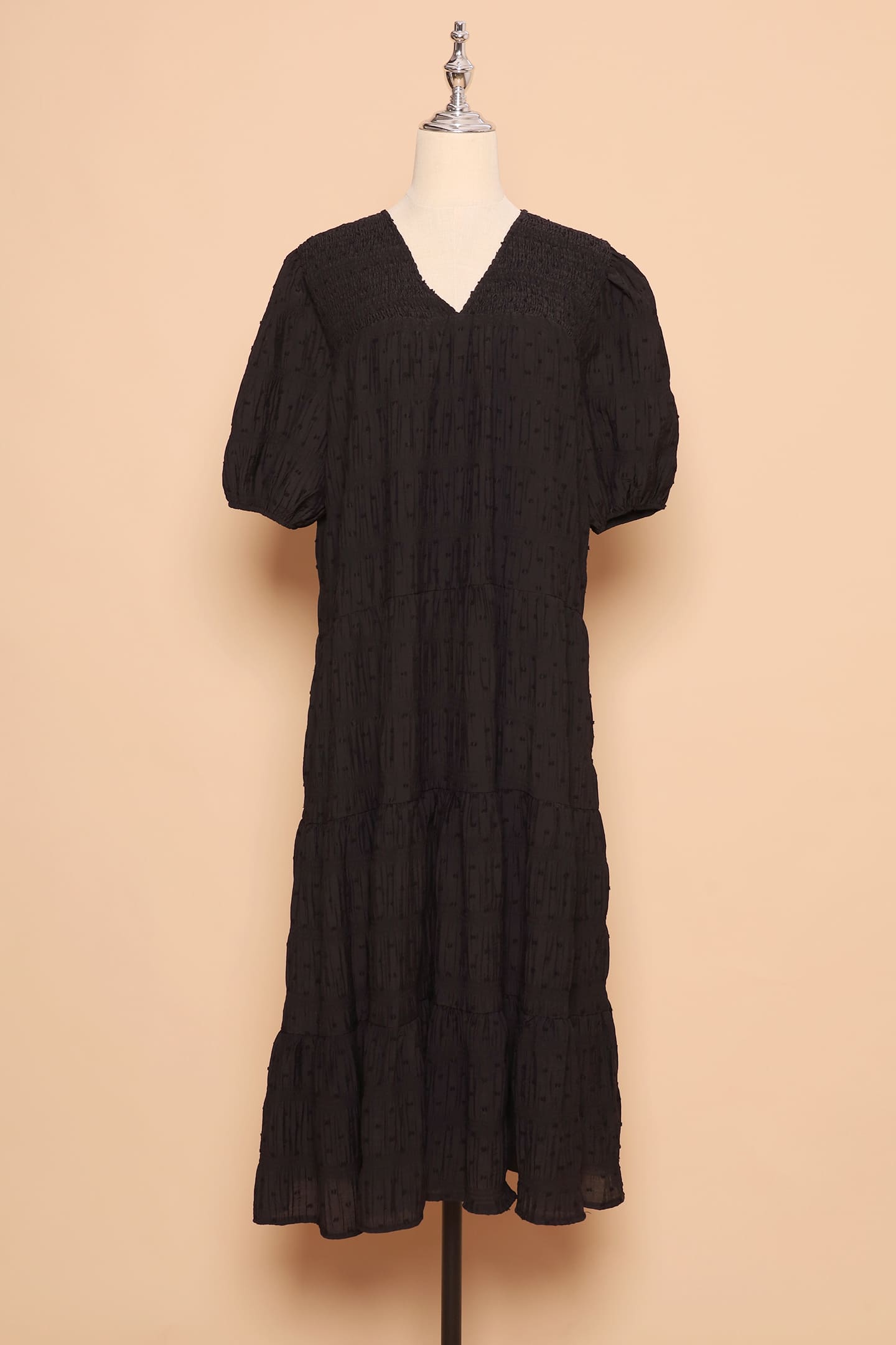 PO - Sydney Dress in Black Texture