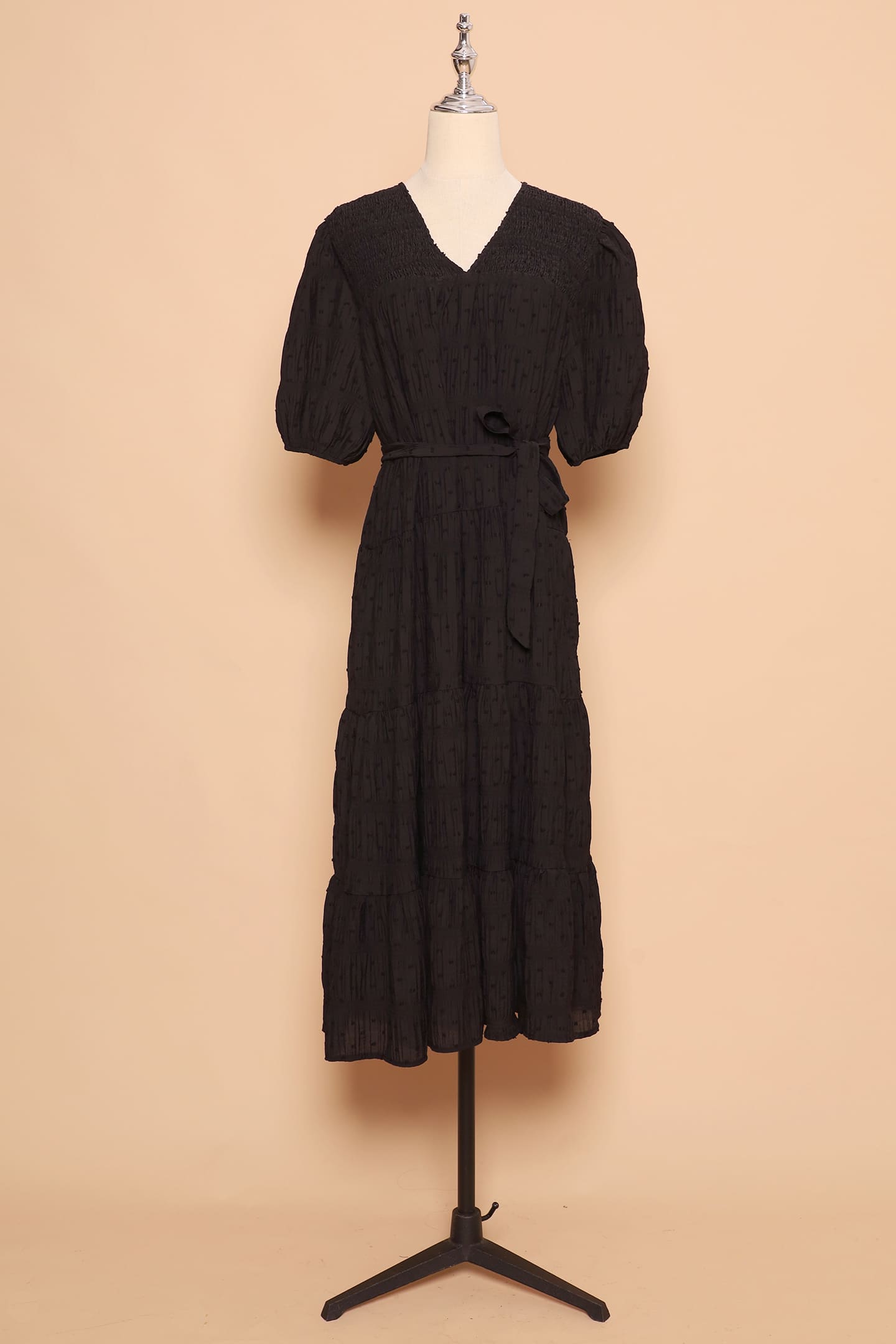 PO - Sydney Dress in Black Texture