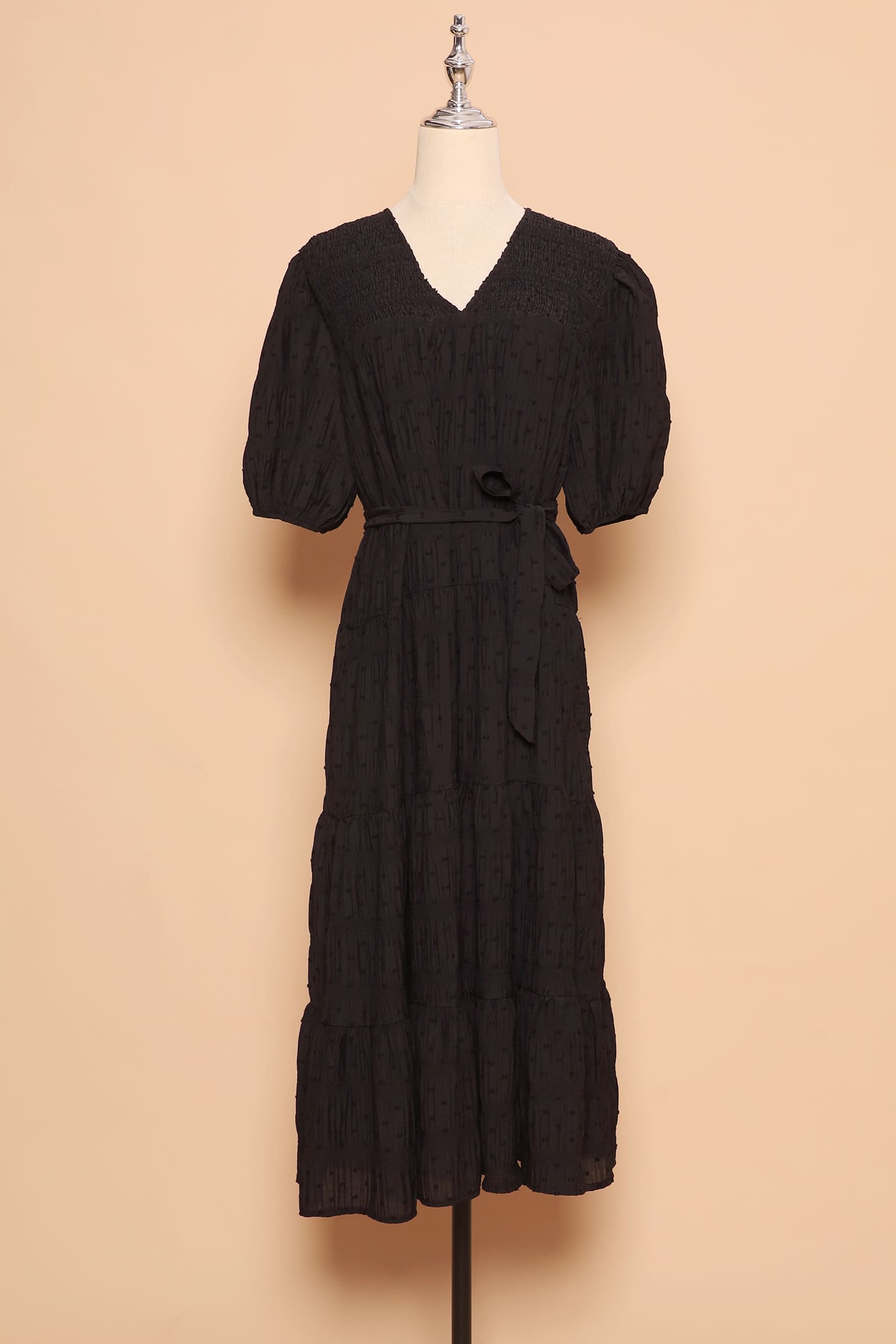PO - Sydney Dress in Black Texture