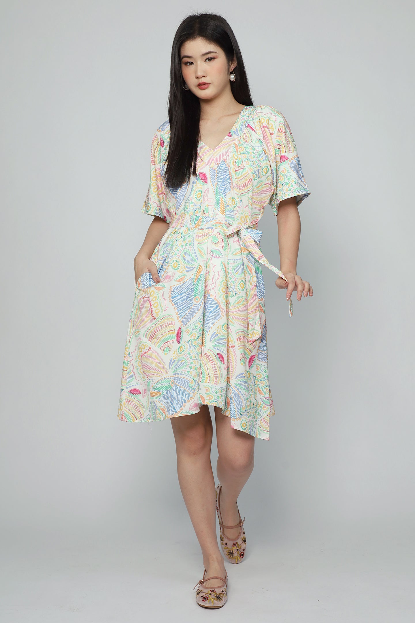 Tayler Dress in Tropic Paisley