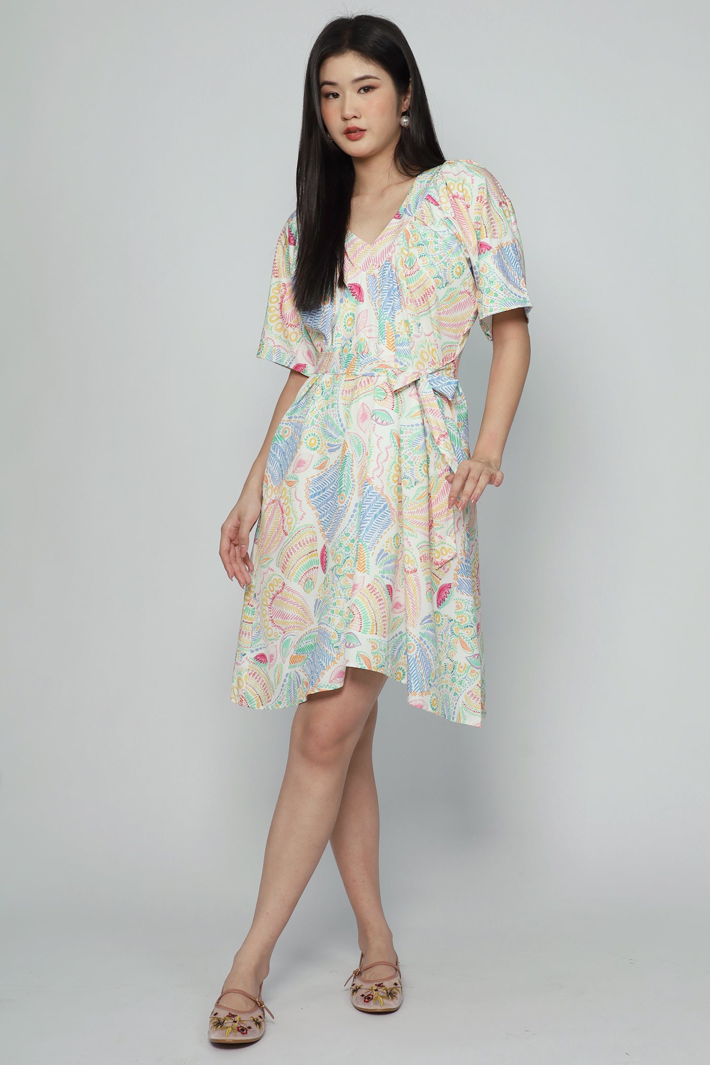 Tayler Dress in Tropic Paisley