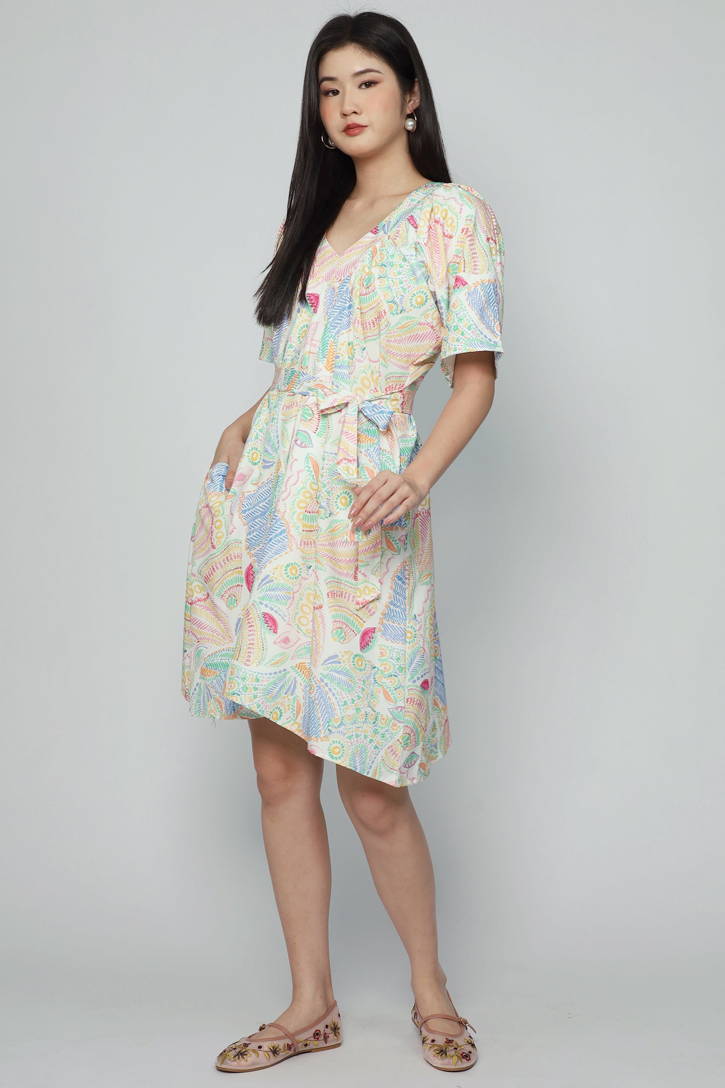 Tayler Dress in Tropic Paisley