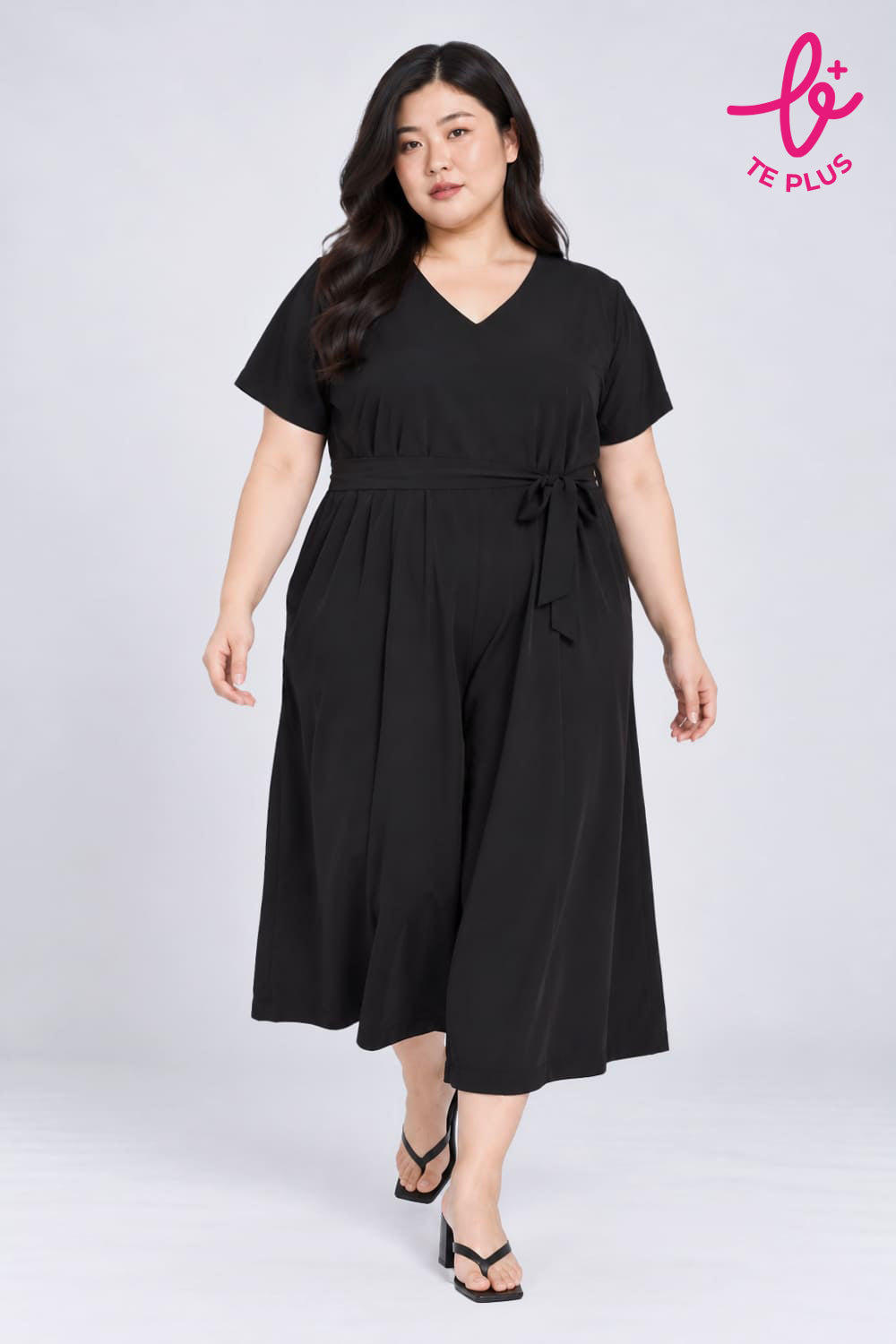 TE+ : Shirokuro Jumpsuit in Black
