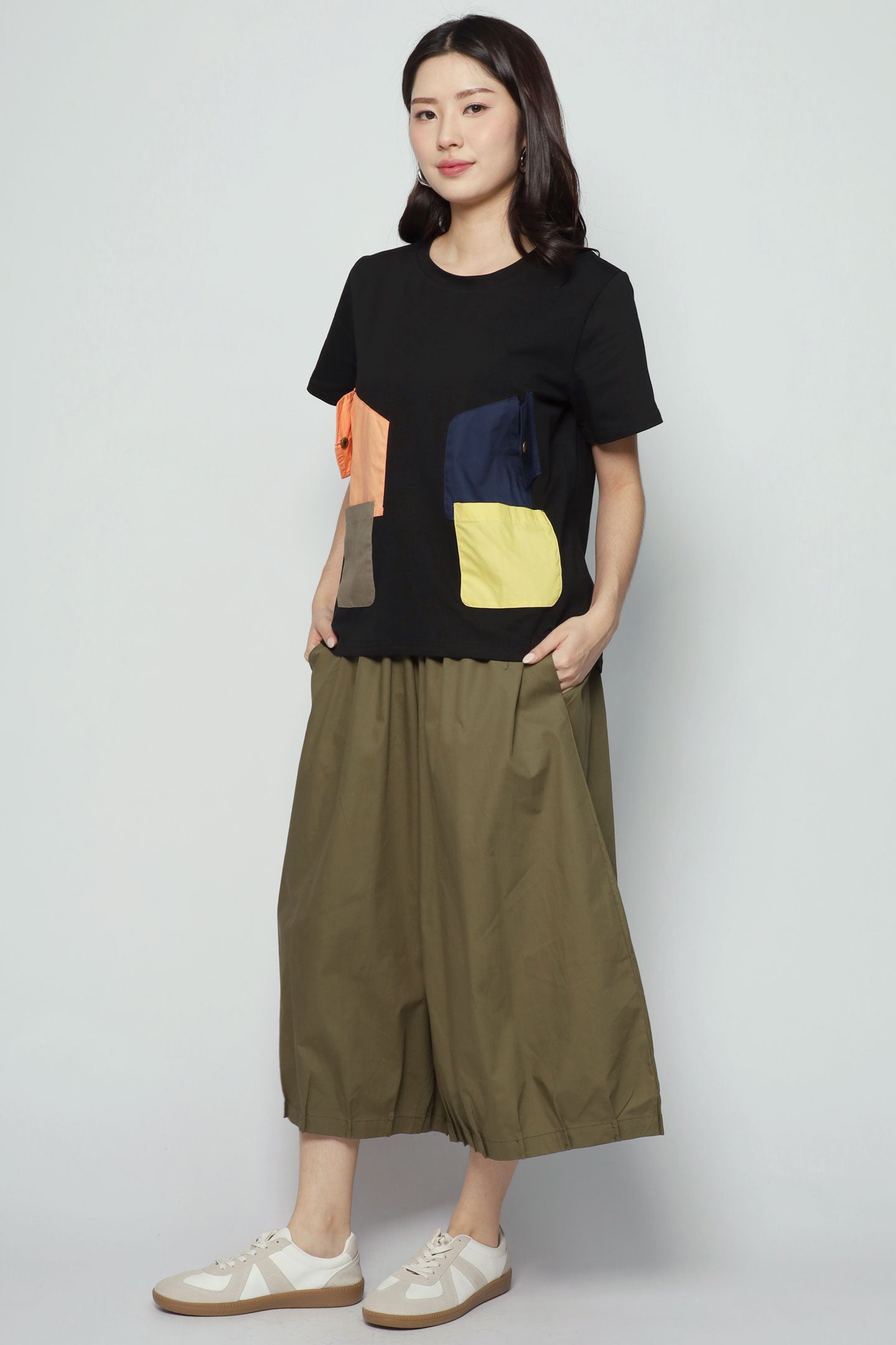 Terry Colourful Pocket Top