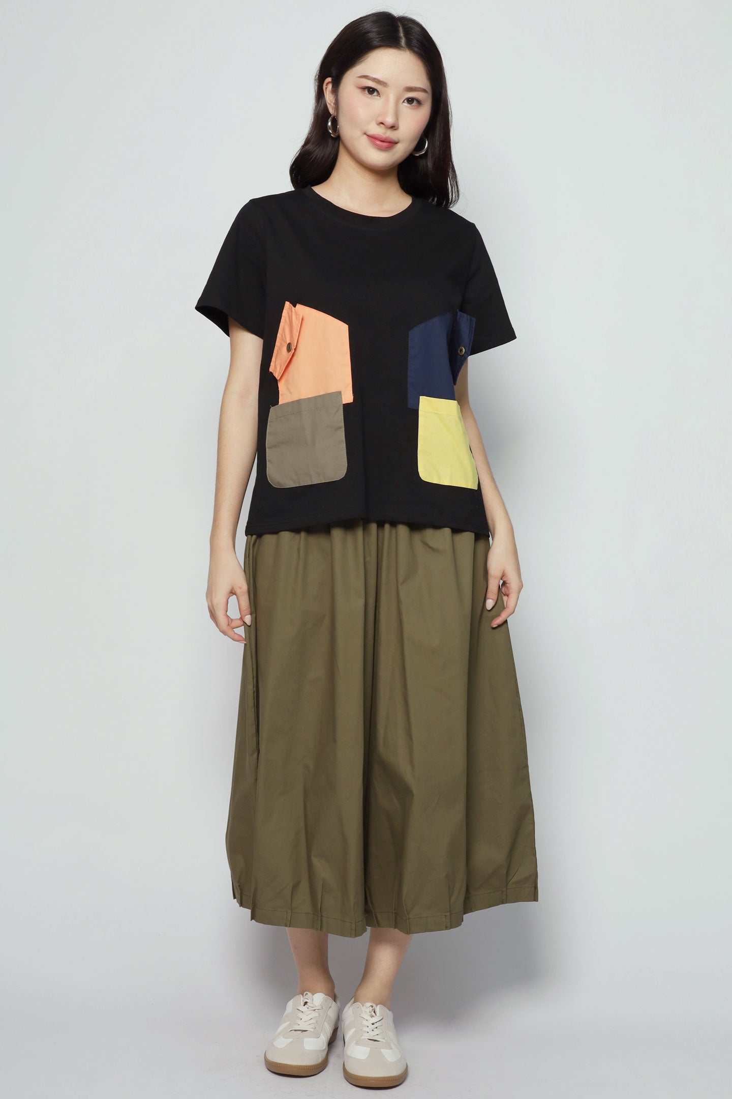 Terry Colourful Pocket Top