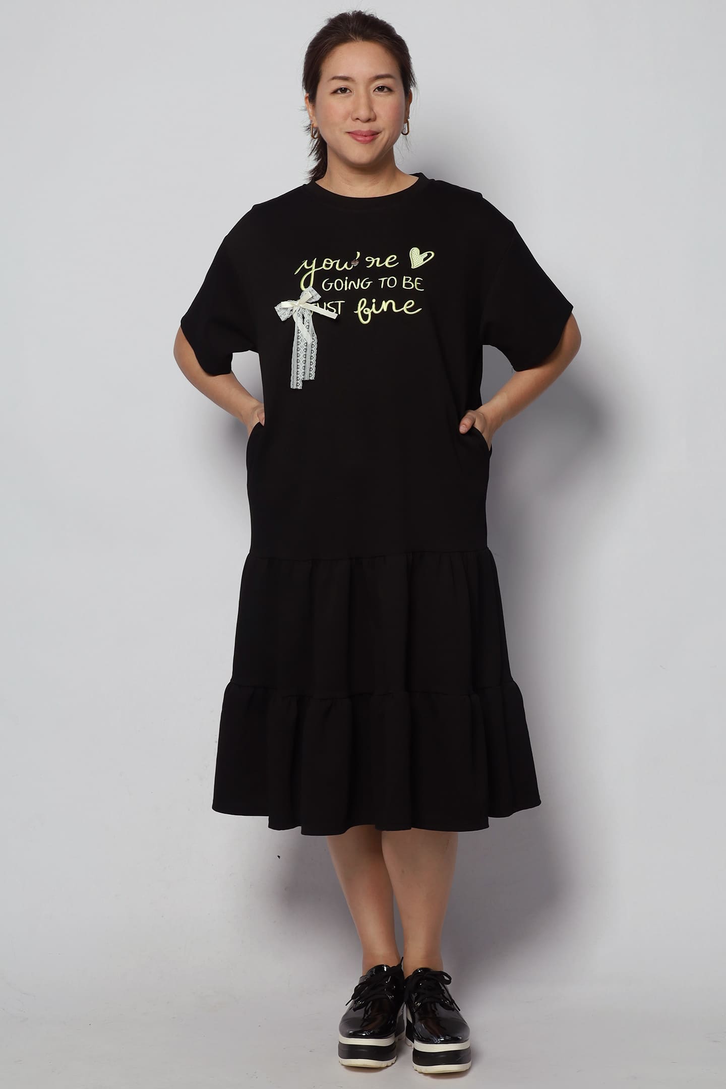 That Fine Embroidered Dress in Black