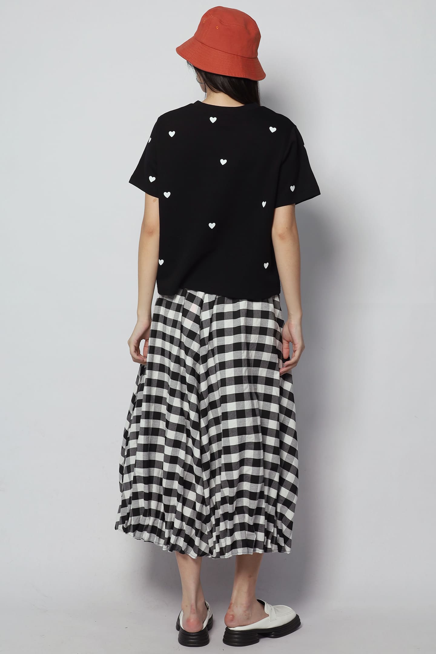 Tiny Hearts Top in Black