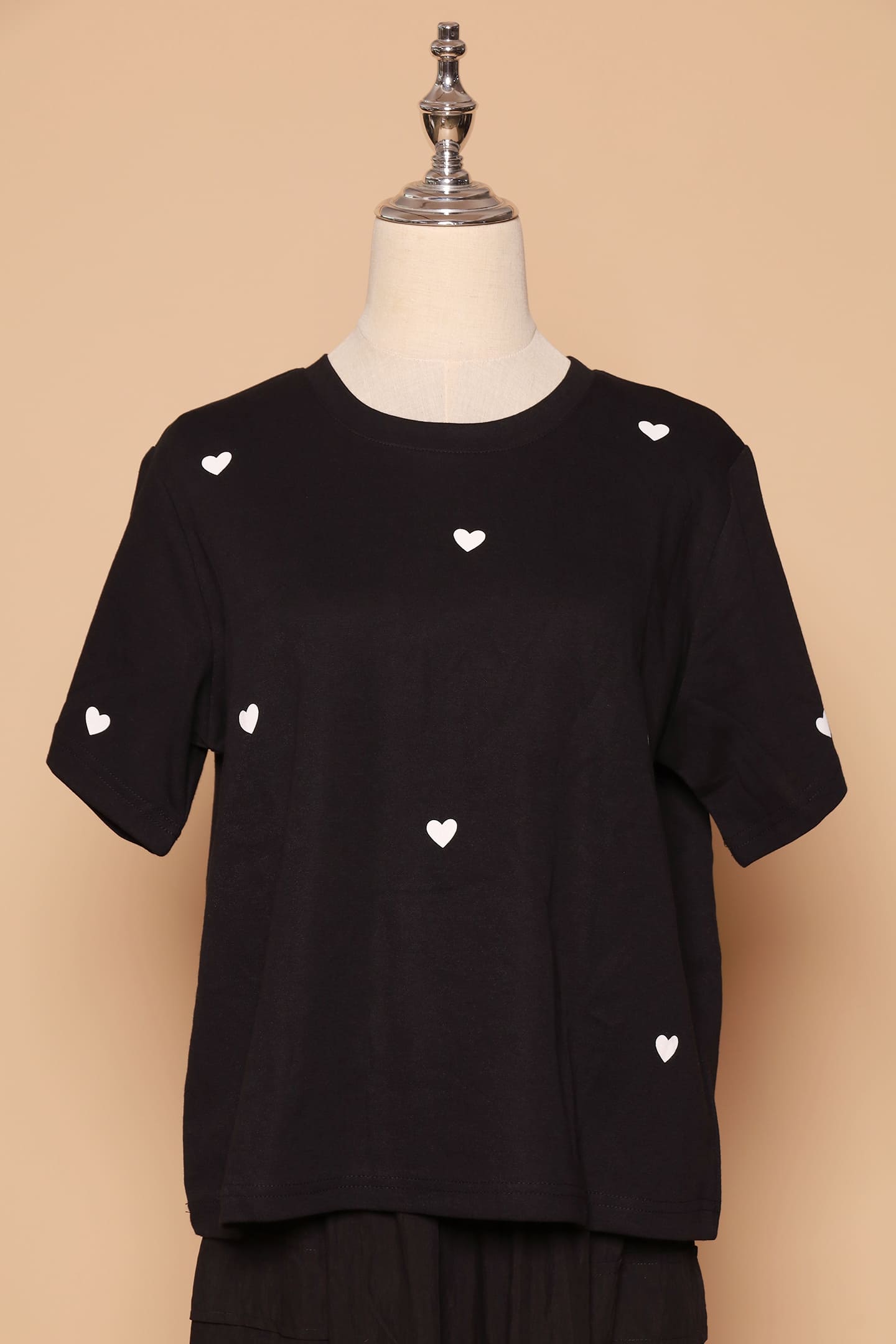 PO - Tiny Hearts Top in Black