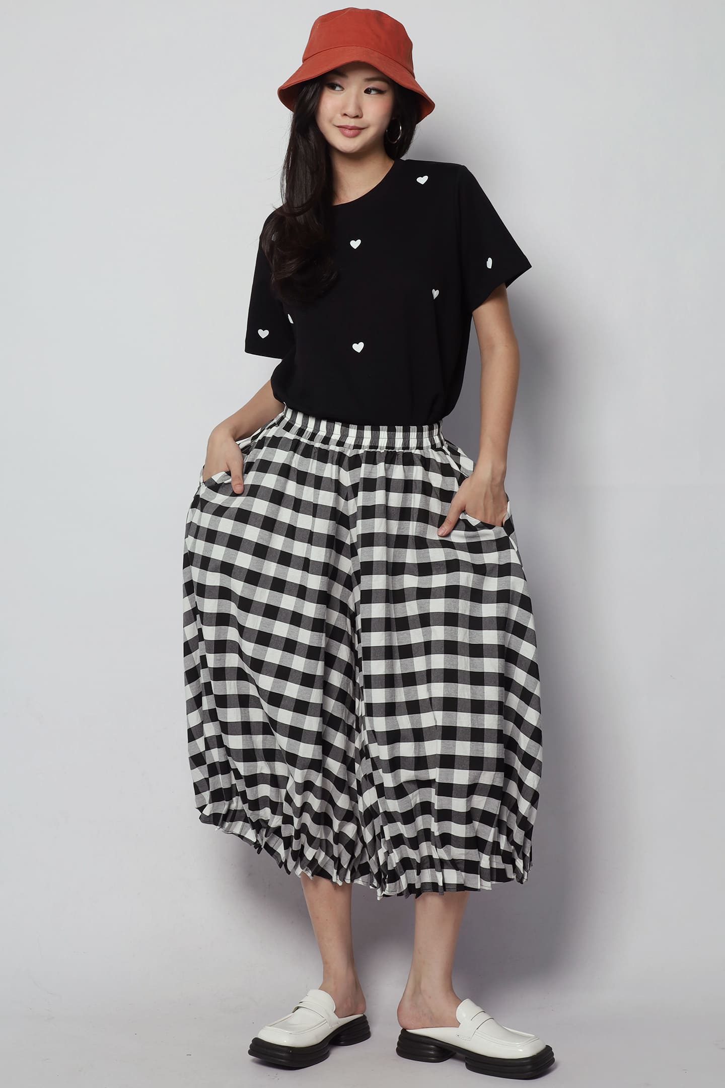 Tiny Hearts Top in Black