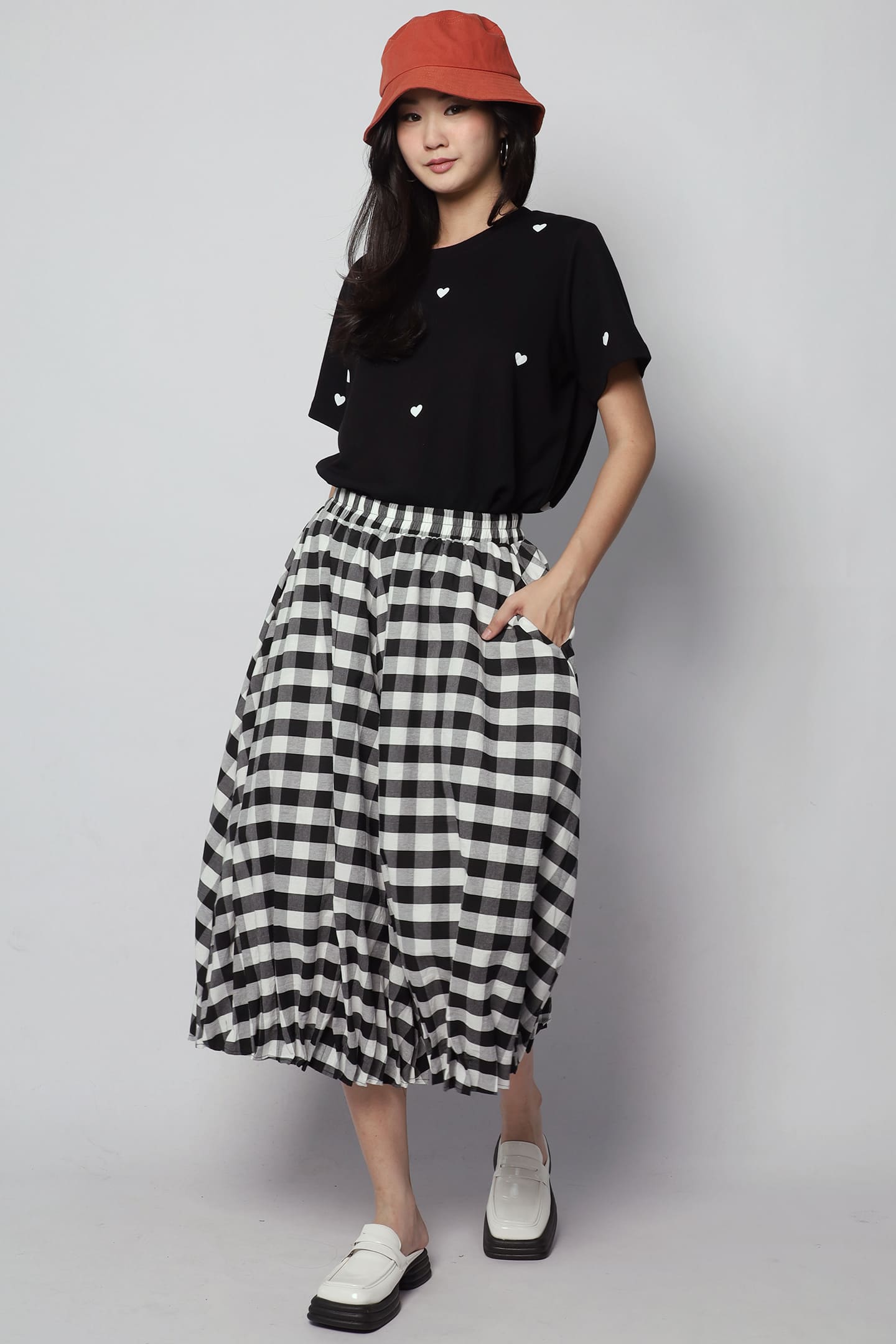 Tiny Hearts Top in Black