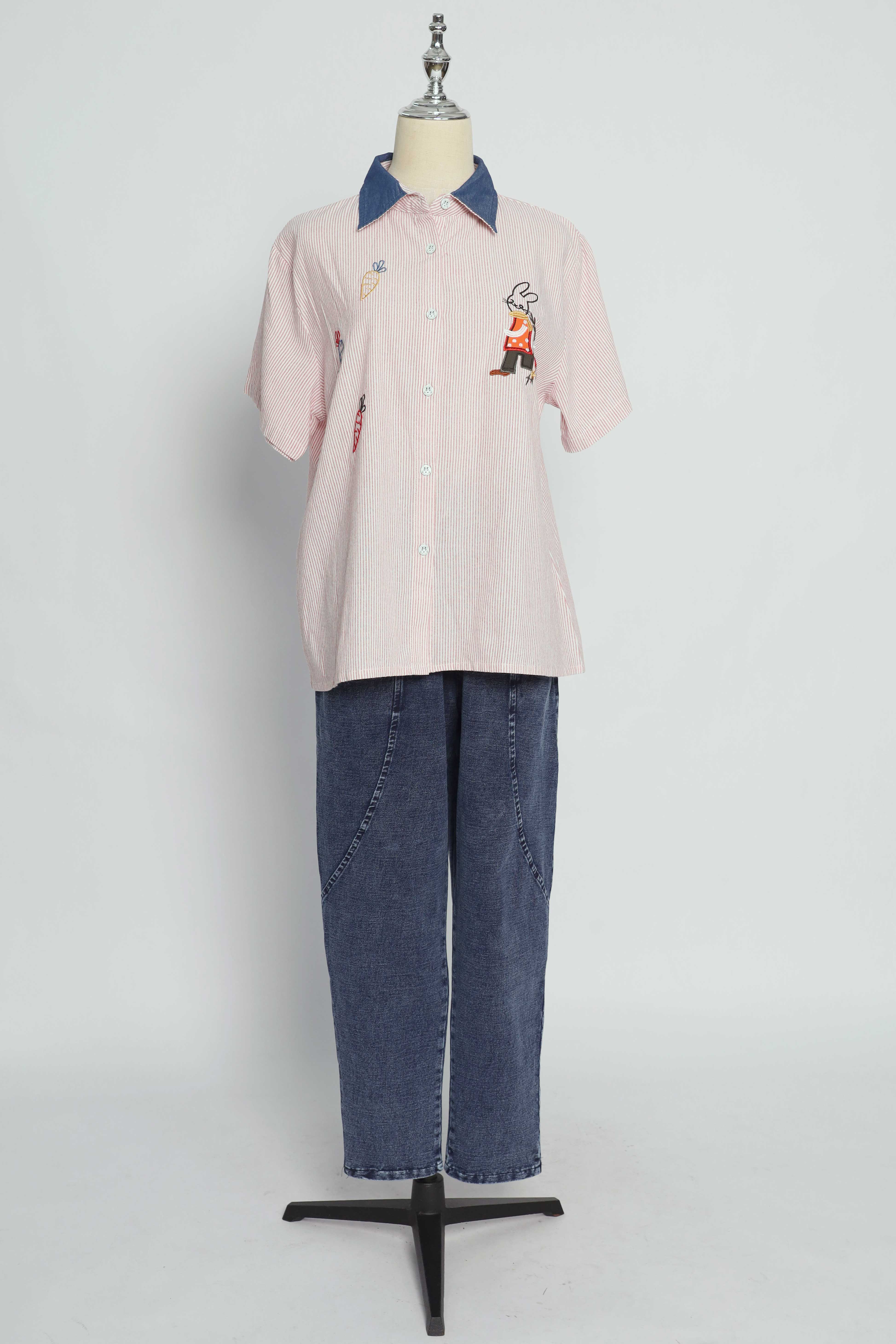 PO - Tove Pants in Plain Blue