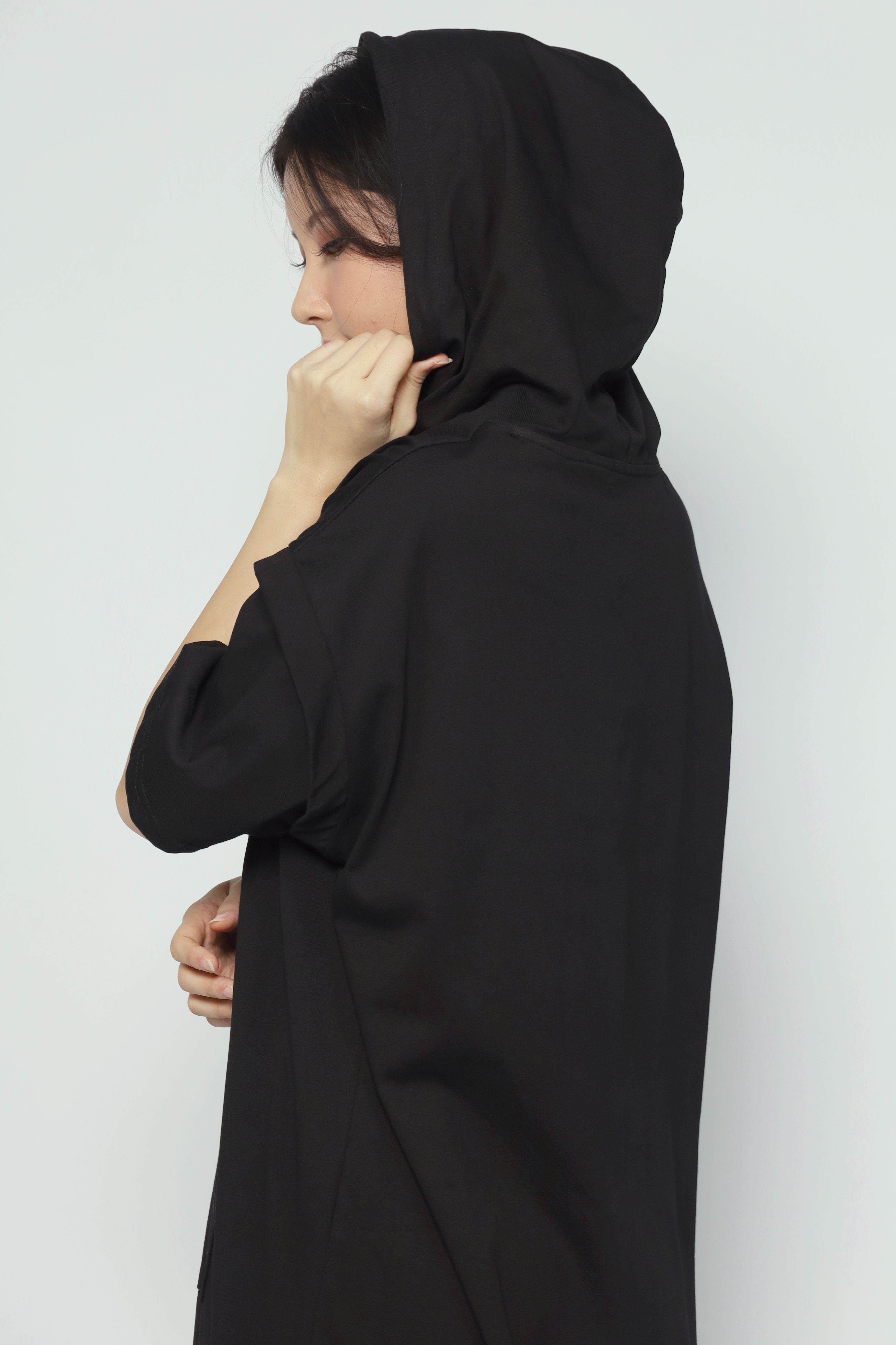 USA Hoodie Dress in Black