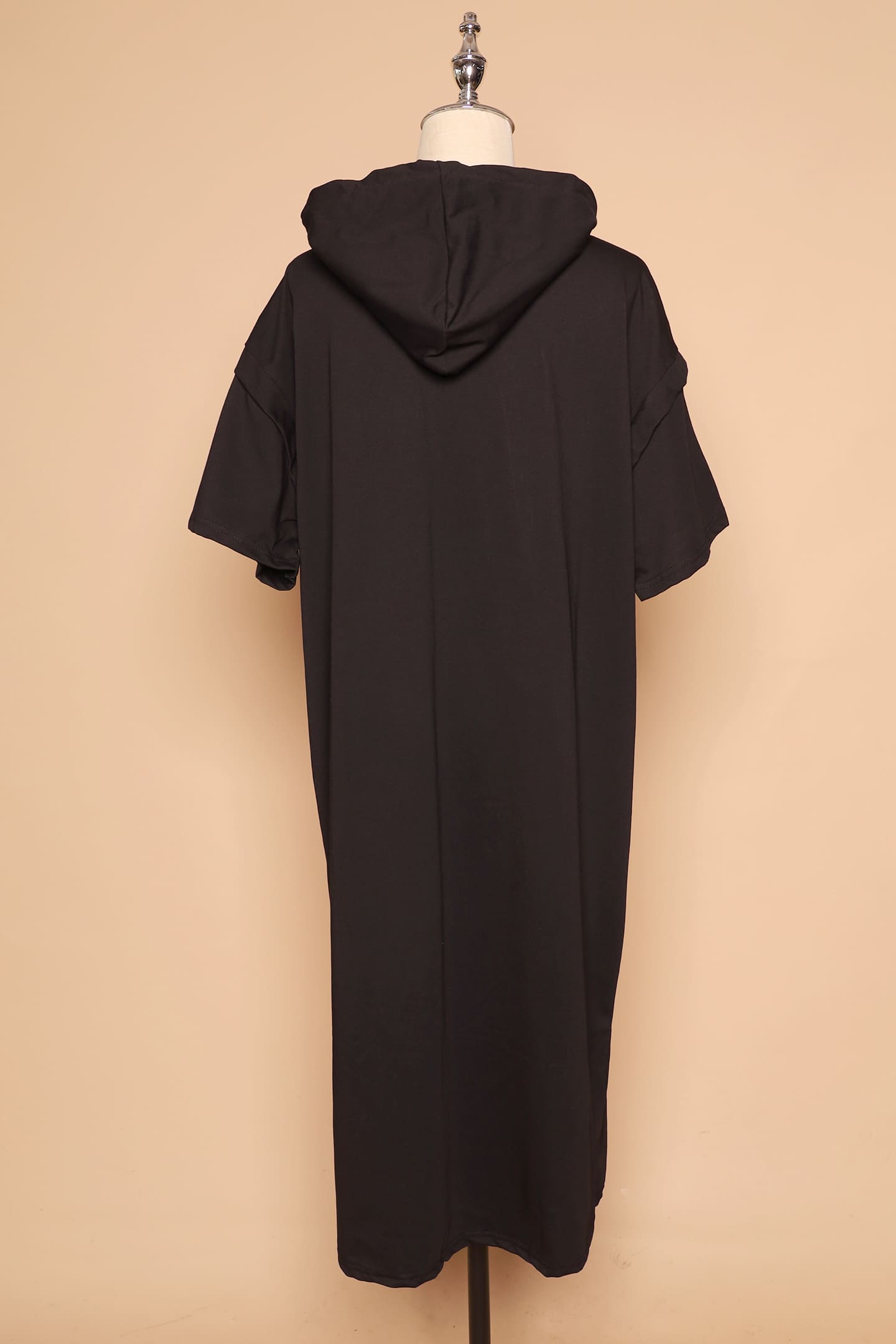 PO - USA Hoodie Dress in Black