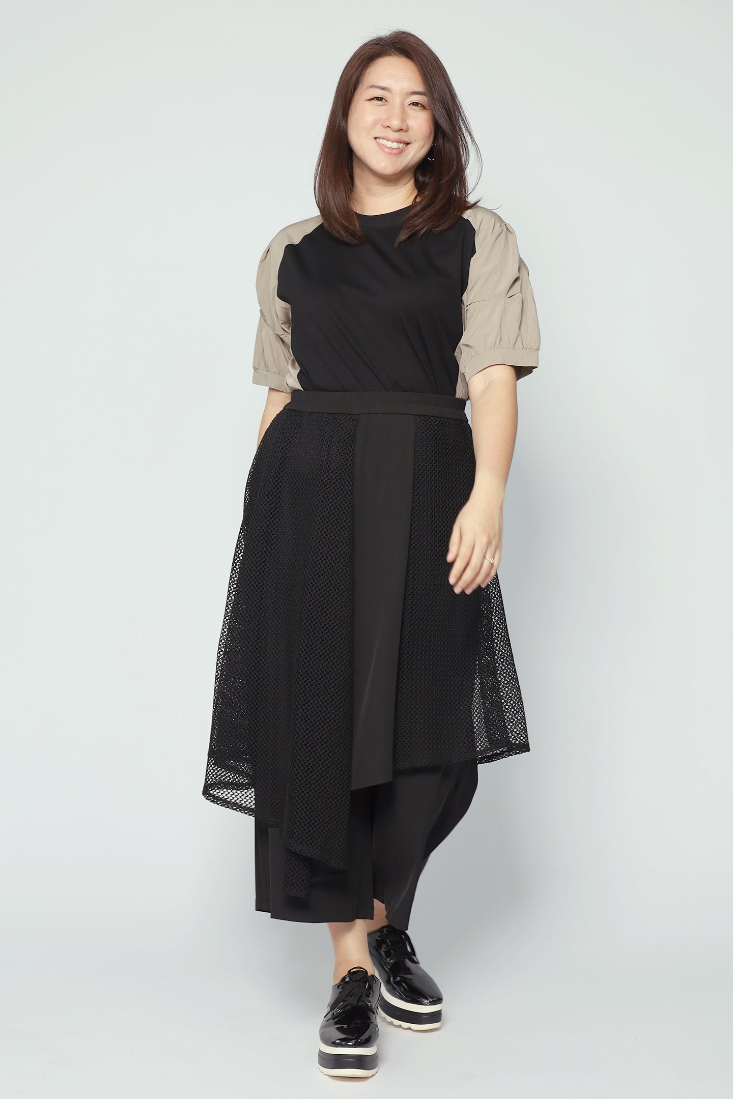 Backorders Vick Netted Culottes in Black
