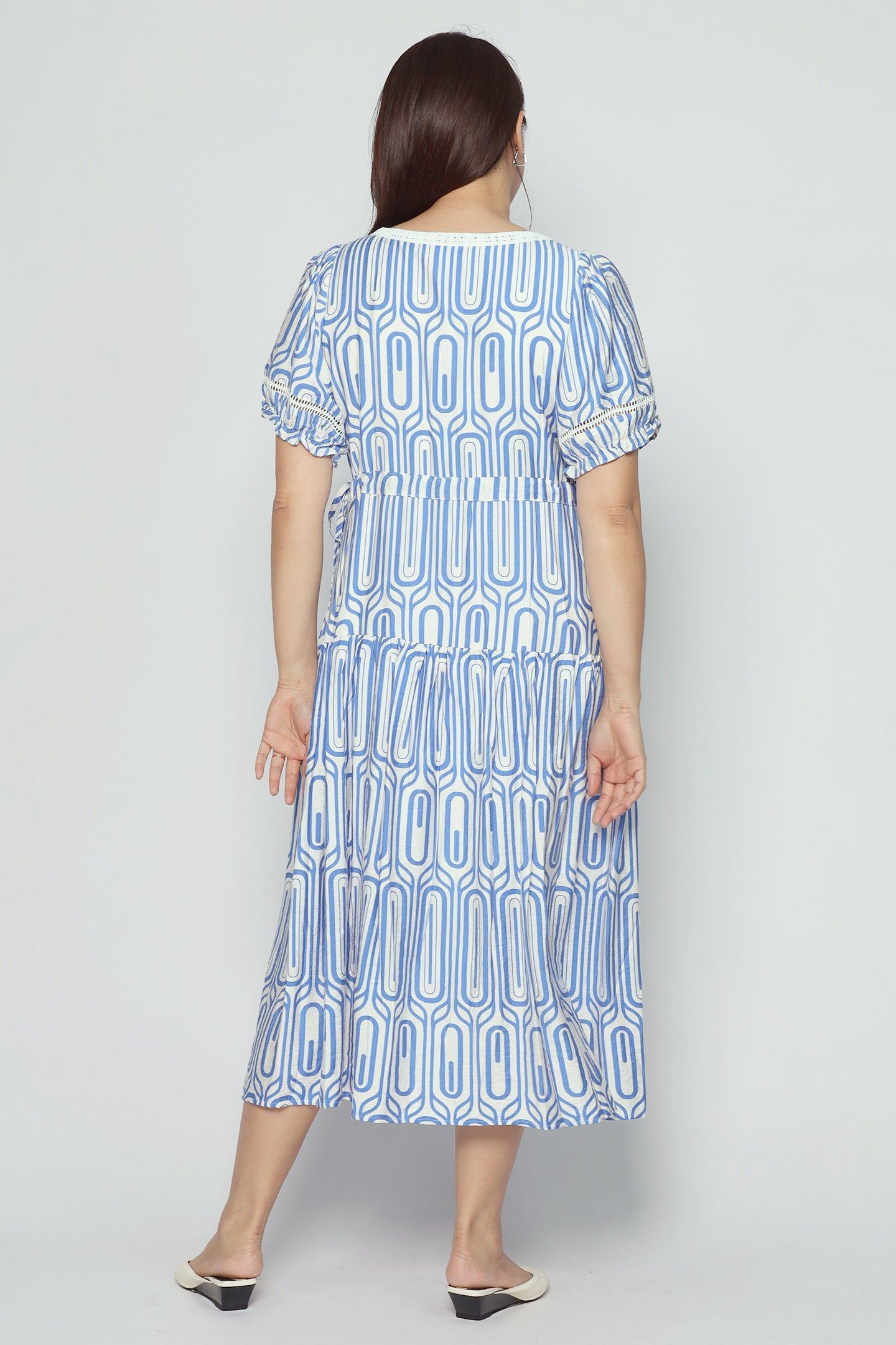 Victoria Dress in Blue Escape