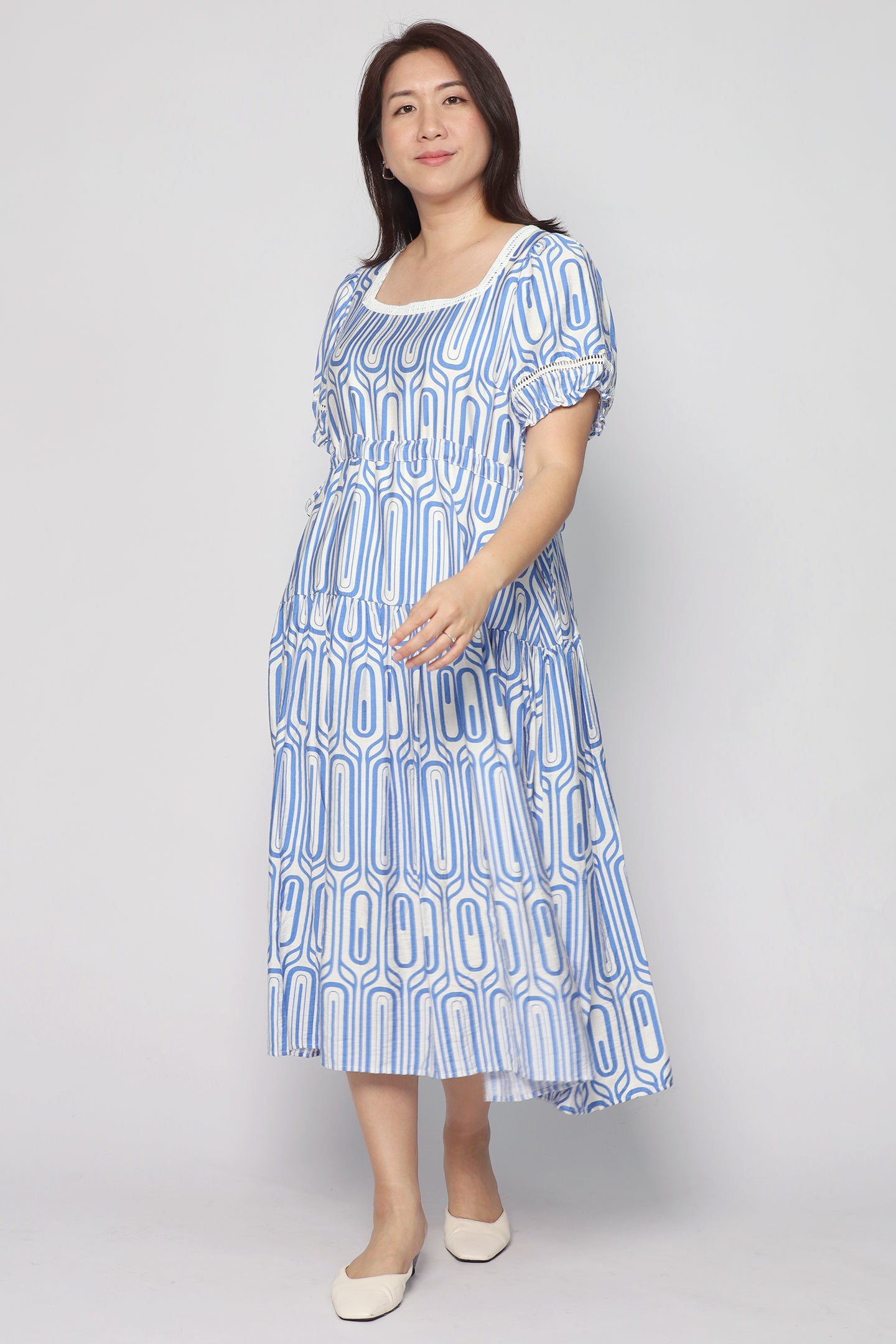 Victoria Dress in Blue Escape