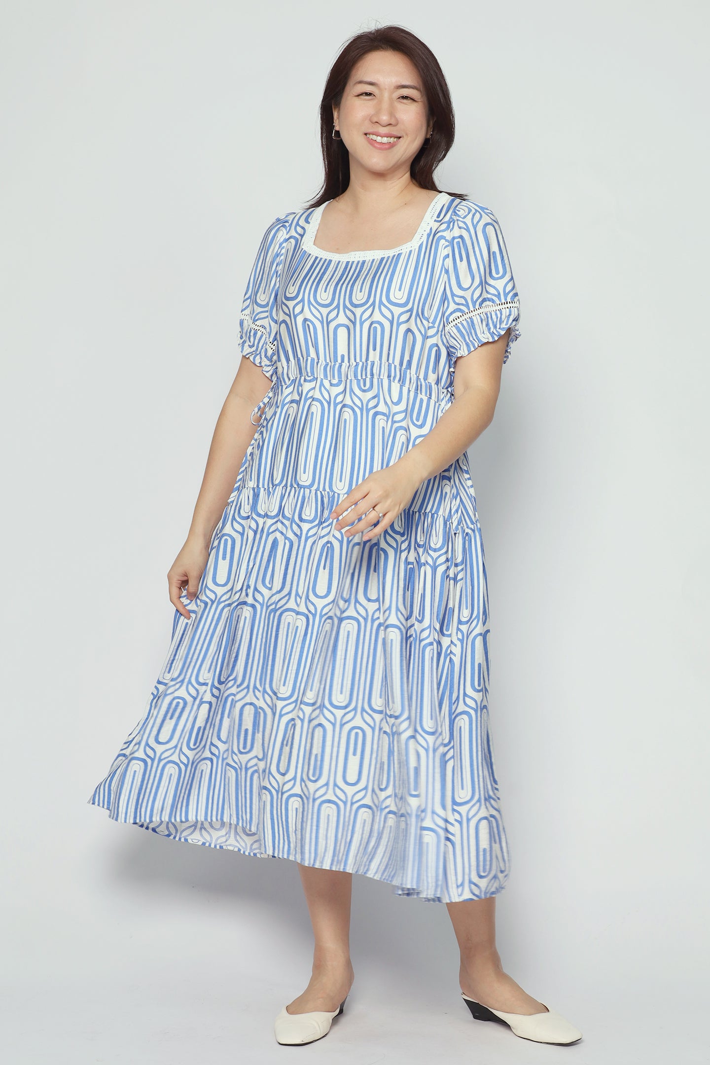 Victoria Dress in Blue Escape