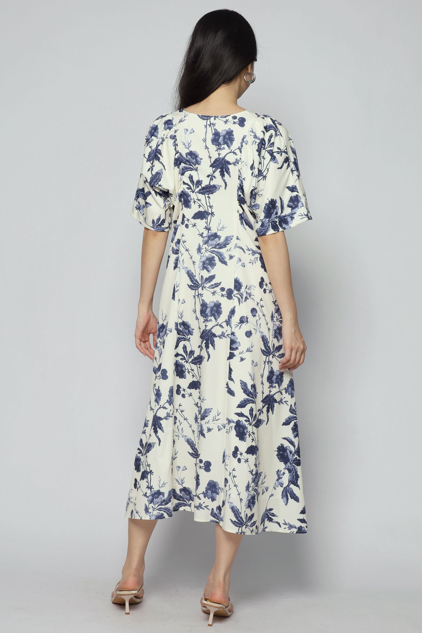 Backorders - Whitney V Dress in Porcelain