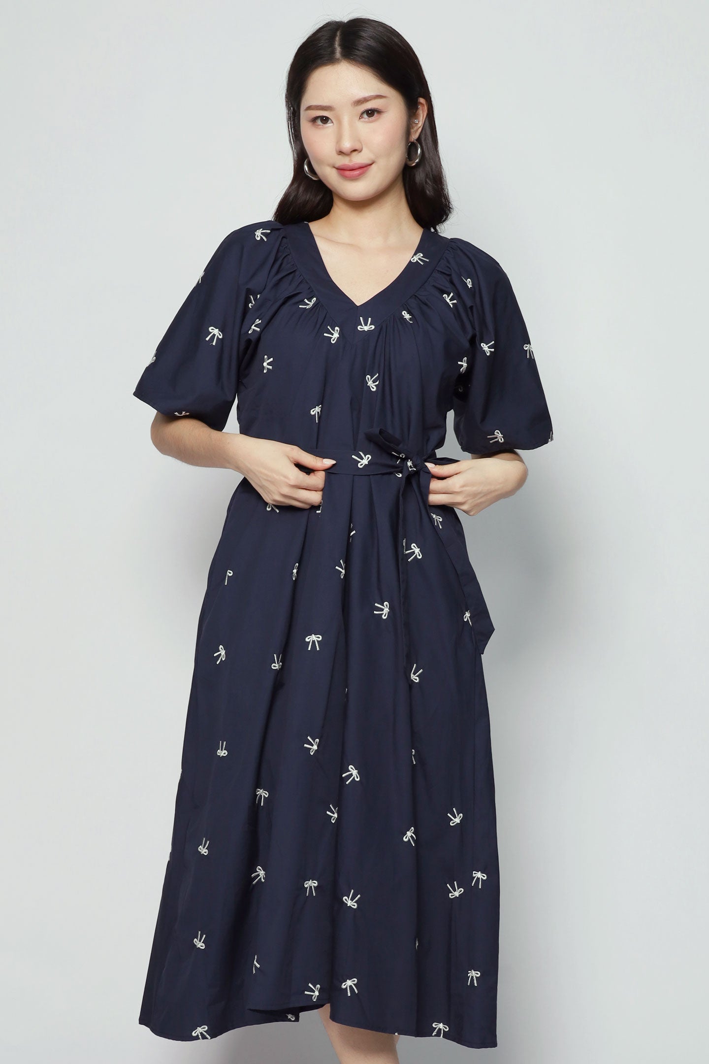 Whitney V Dress in Ribbon Bloom