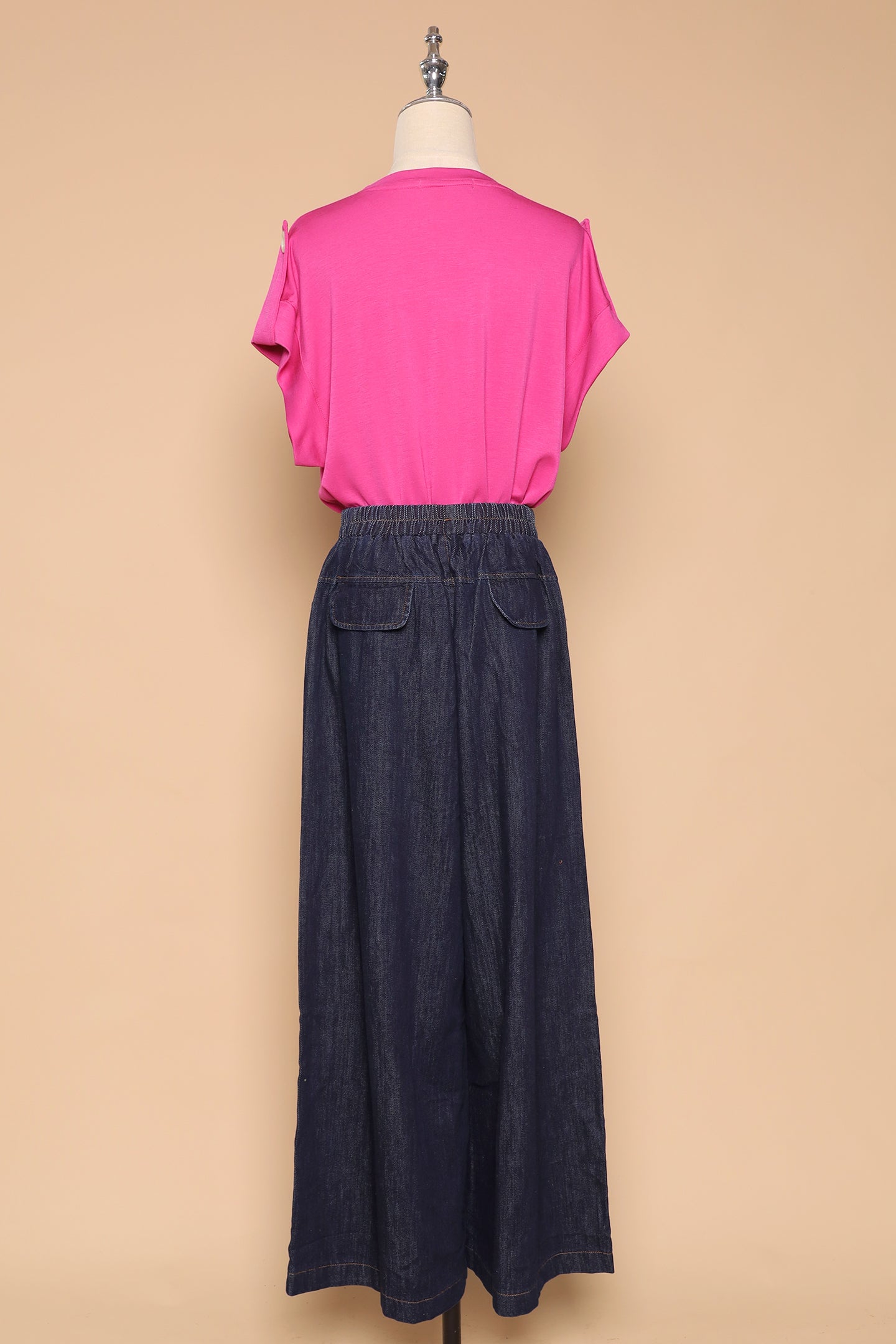 PO - Xira Denim Wide Leg Pants