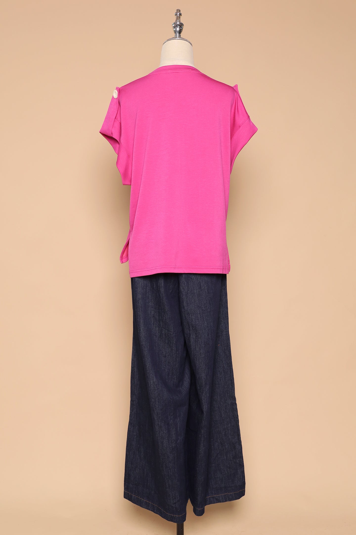 PO - Xira Denim Wide Leg Pants