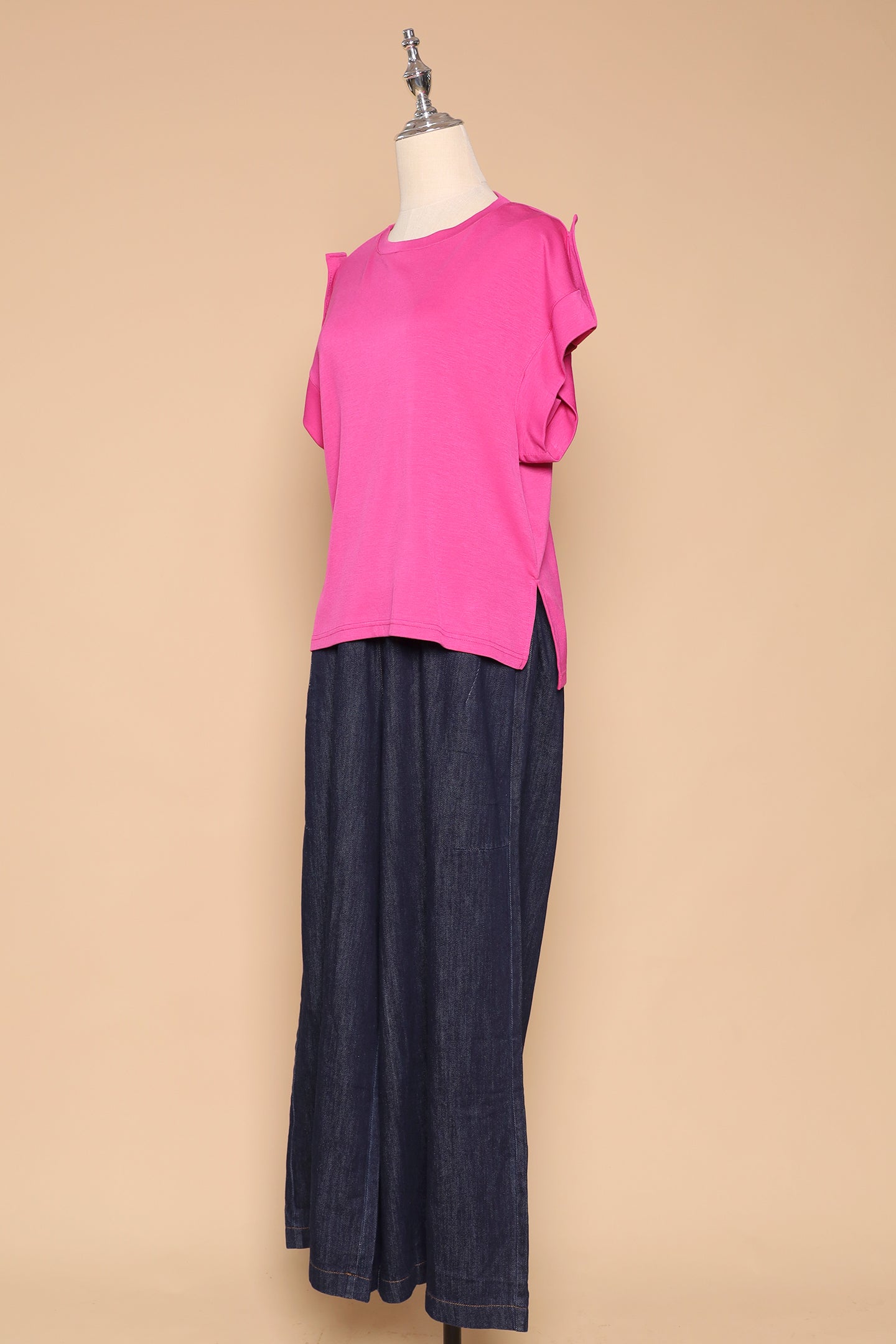 PO - Xira Denim Wide Leg Pants